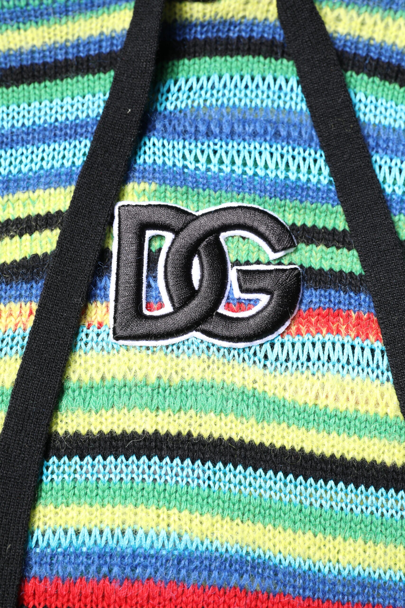 Dolce & Gabbana Multicolor Cotton Hooded Pullover Men's Sweater