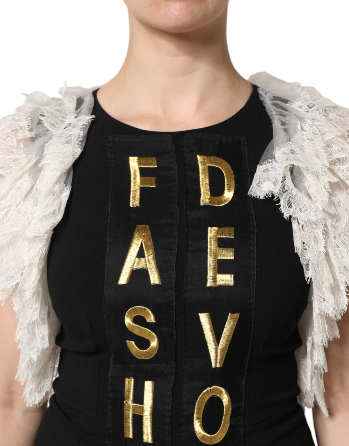 Dolce & Gabbana Black Fashion Devotion Embellish Mini Women's Dress