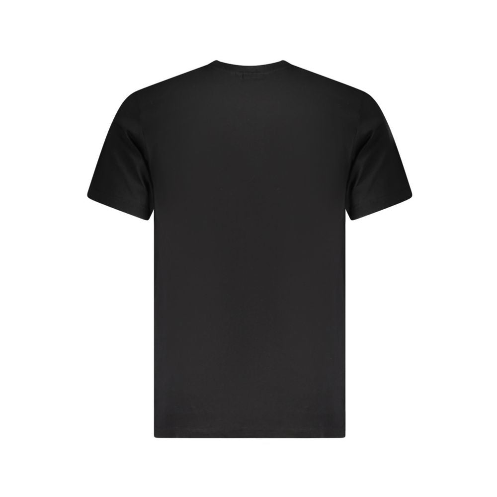 Marina Militare Black Cotton Men's T-Shirt