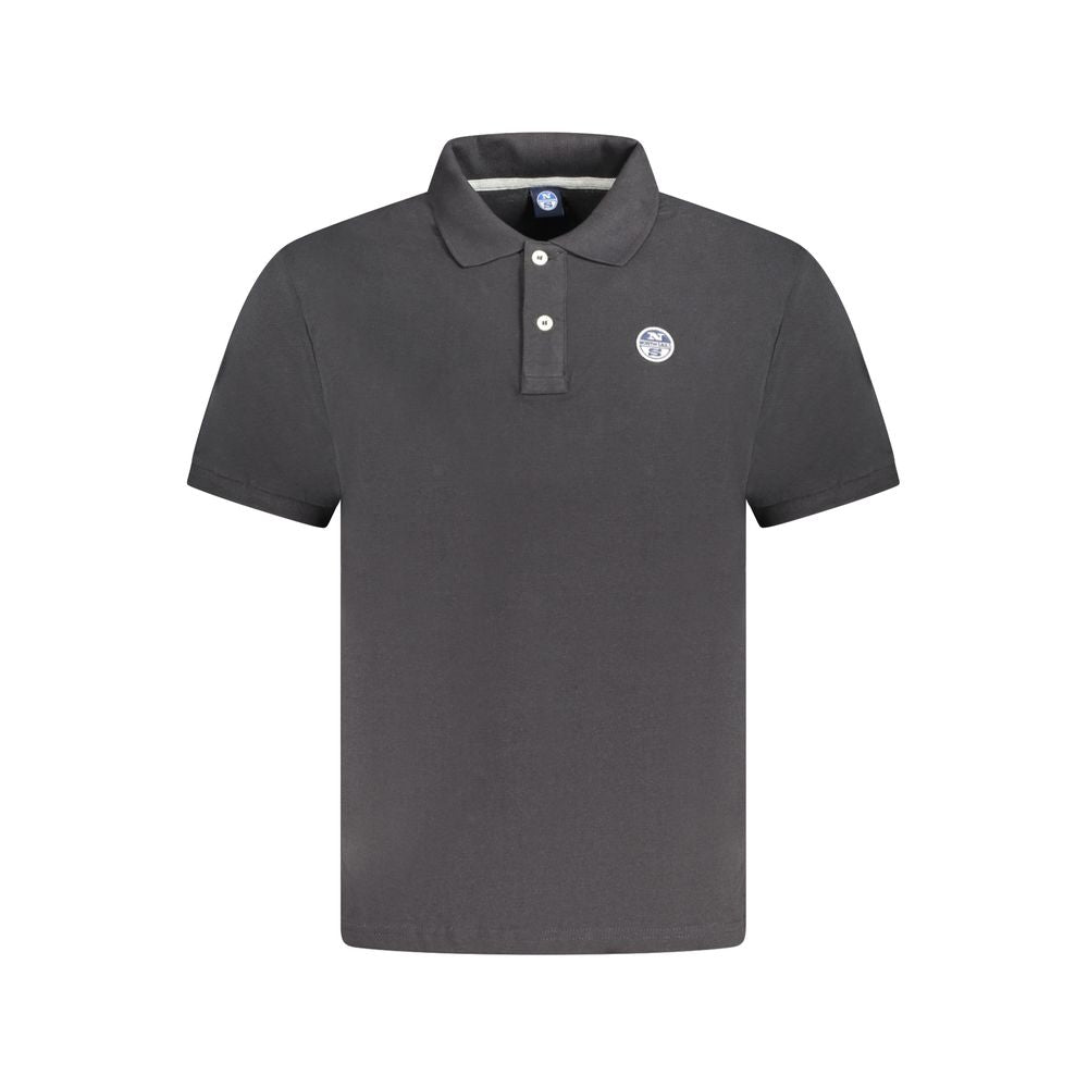 North Sails Black Cotton Men Polo Men's Shirt