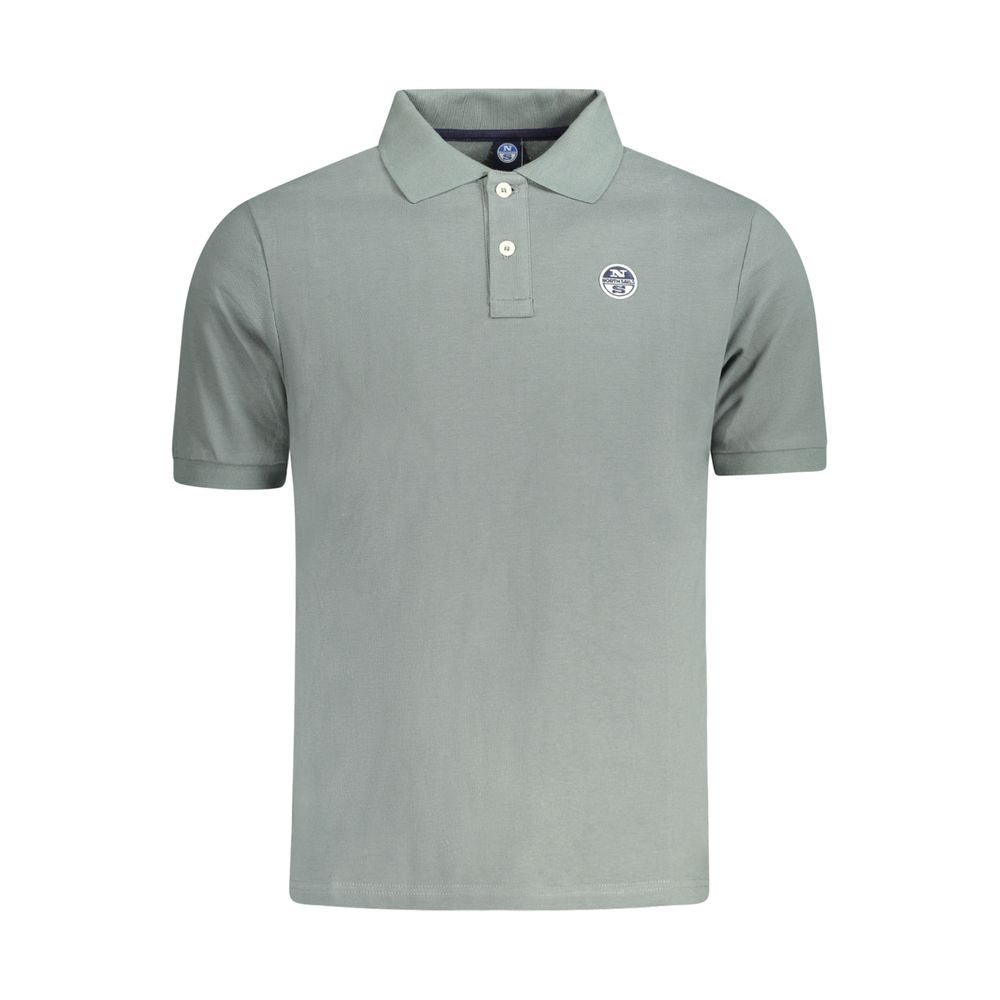 North Sails Green Cotton Men Polo Men's Shirt