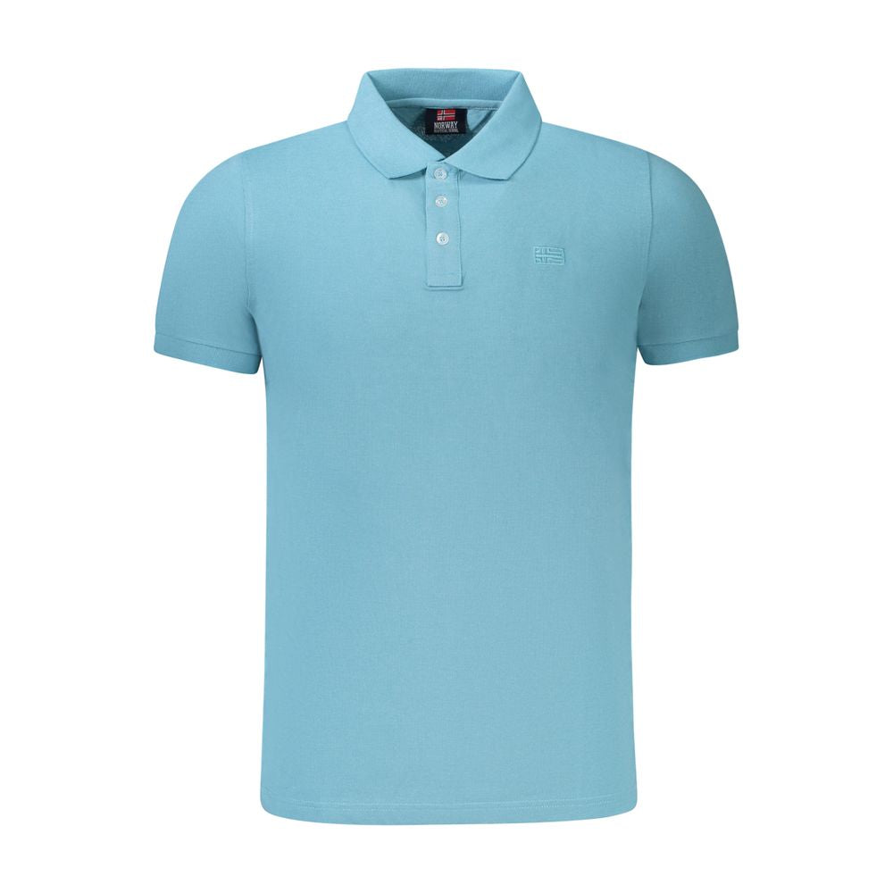 Norway 1963 Light Blue Cotton Men Polo Men's Shirt