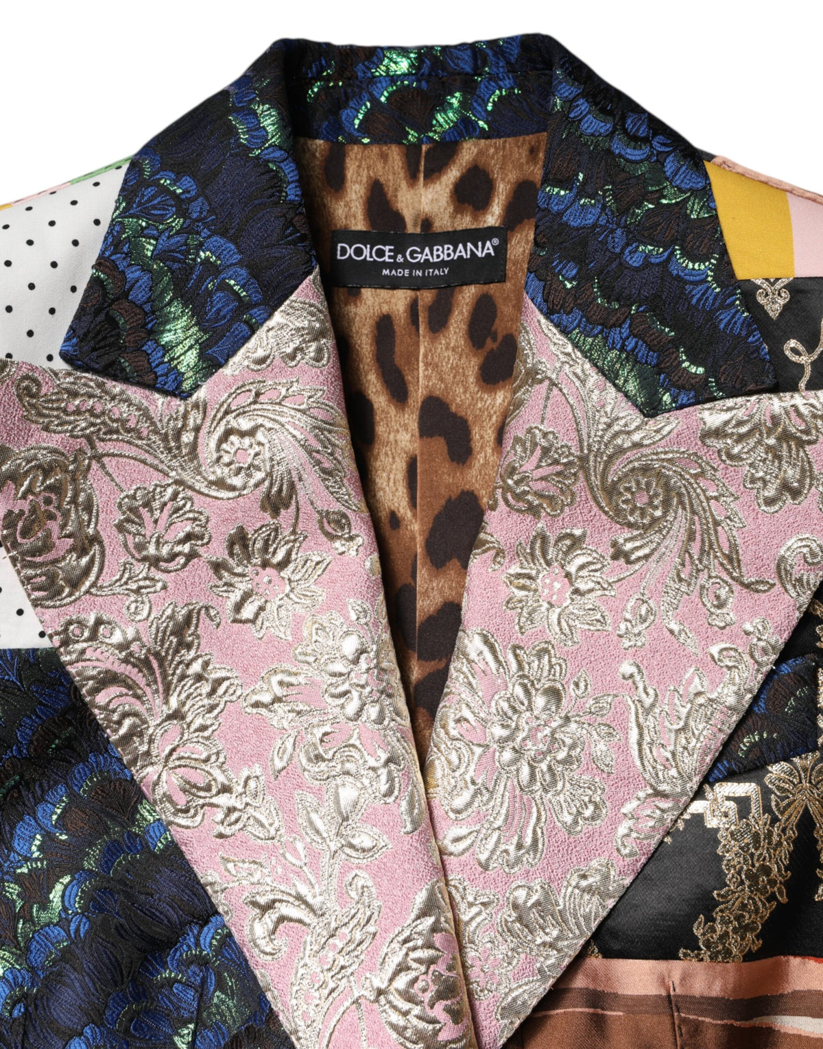 Dolce & Gabbana Multicolor Floral Patchwork Jacquard Women's Jacket