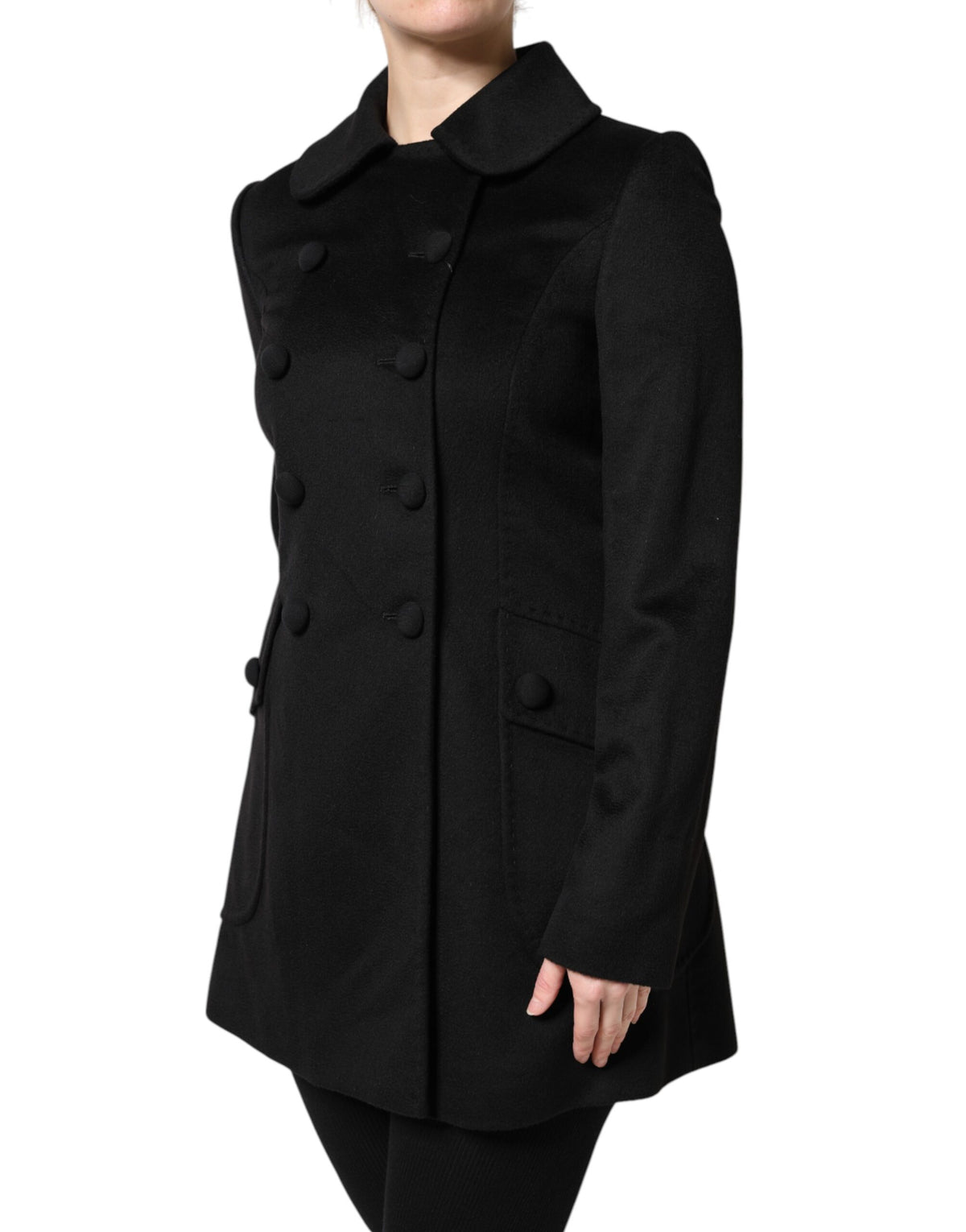 Dolce & Gabbana Black Wool Sartoria Italiano Blazer Women's Jacket
