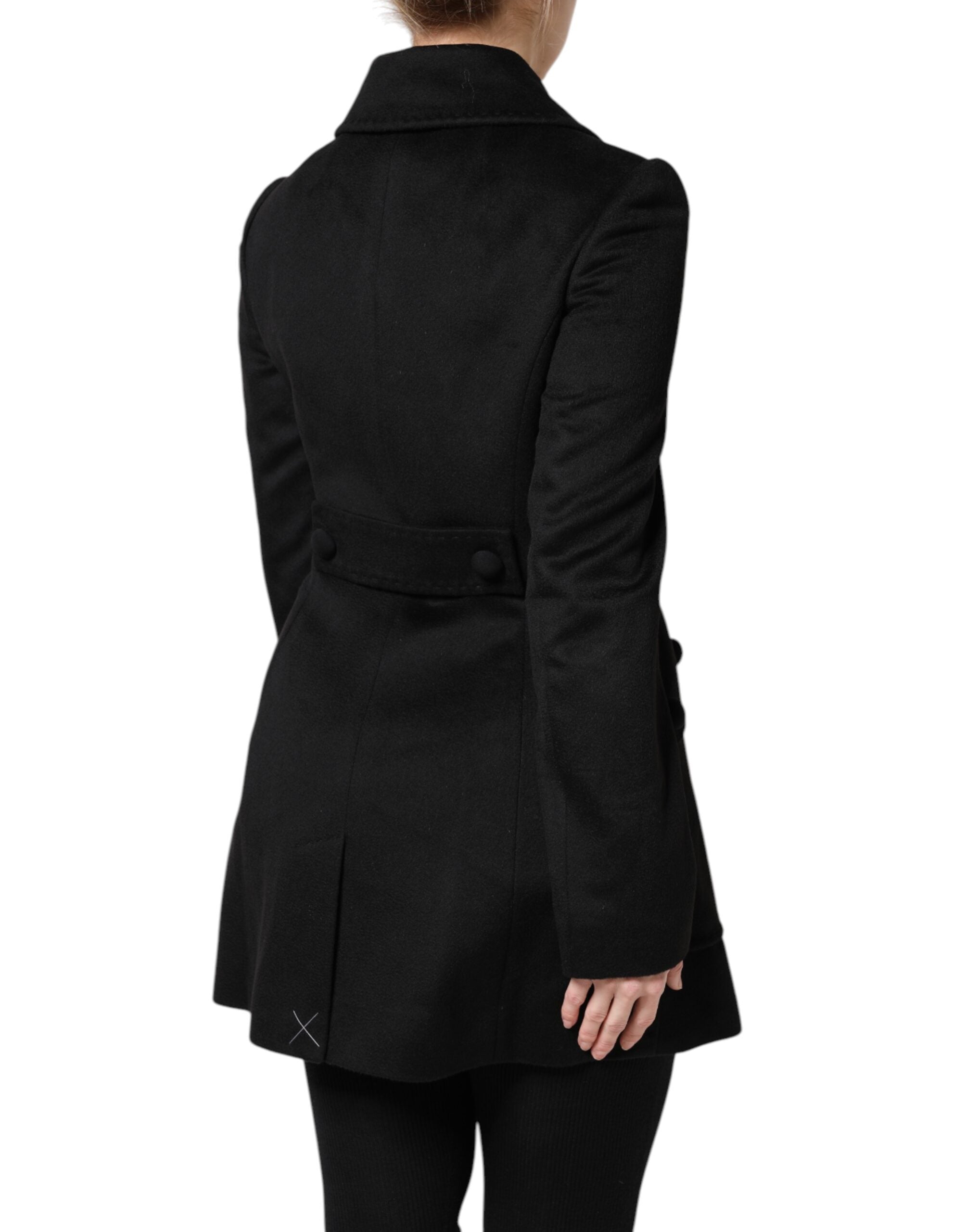 Dolce & Gabbana Black Wool Sartoria Italiano Blazer Women's Jacket