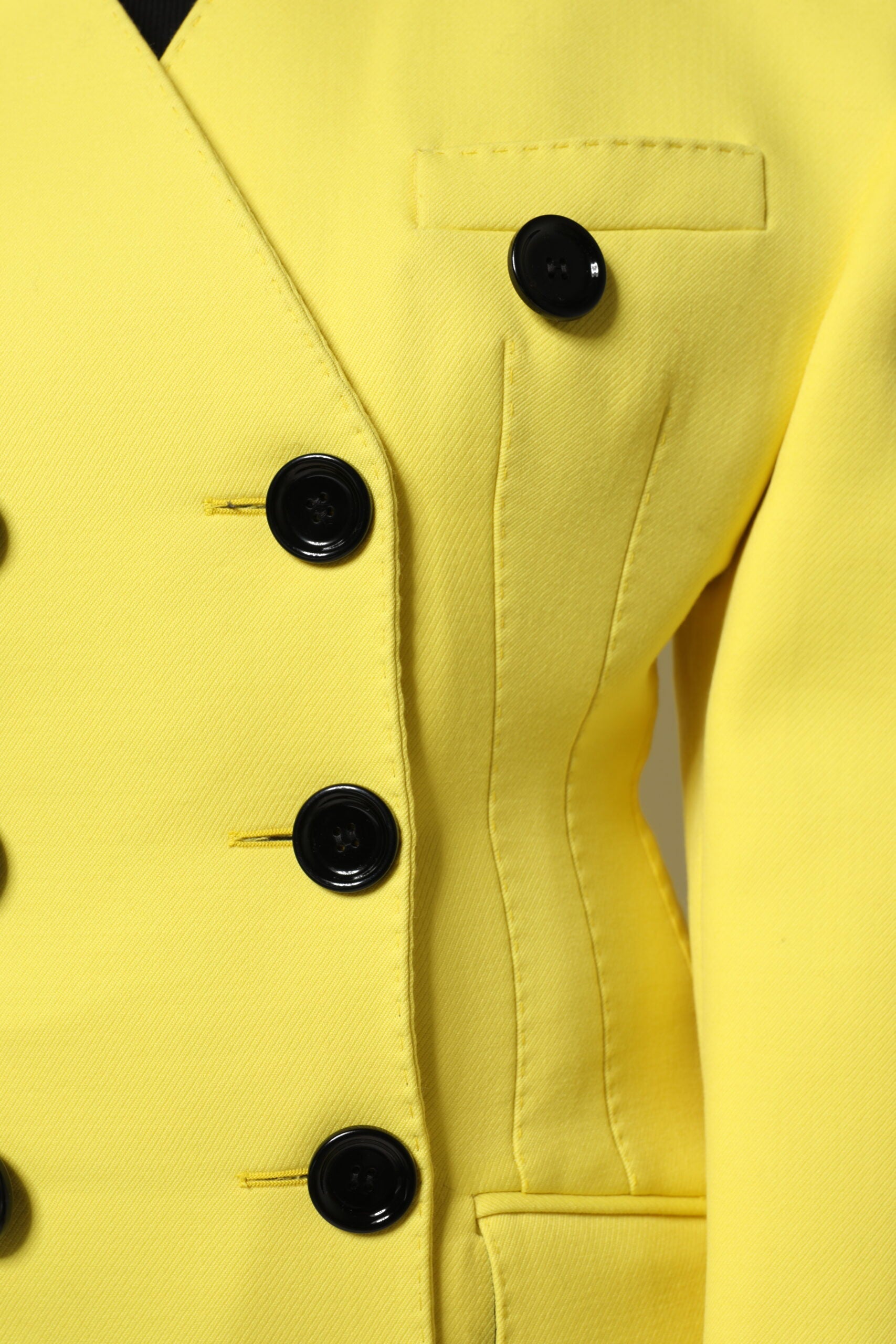 Dolce & Gabbana Yellow Double Breasted Trench Coat Women's Jacket