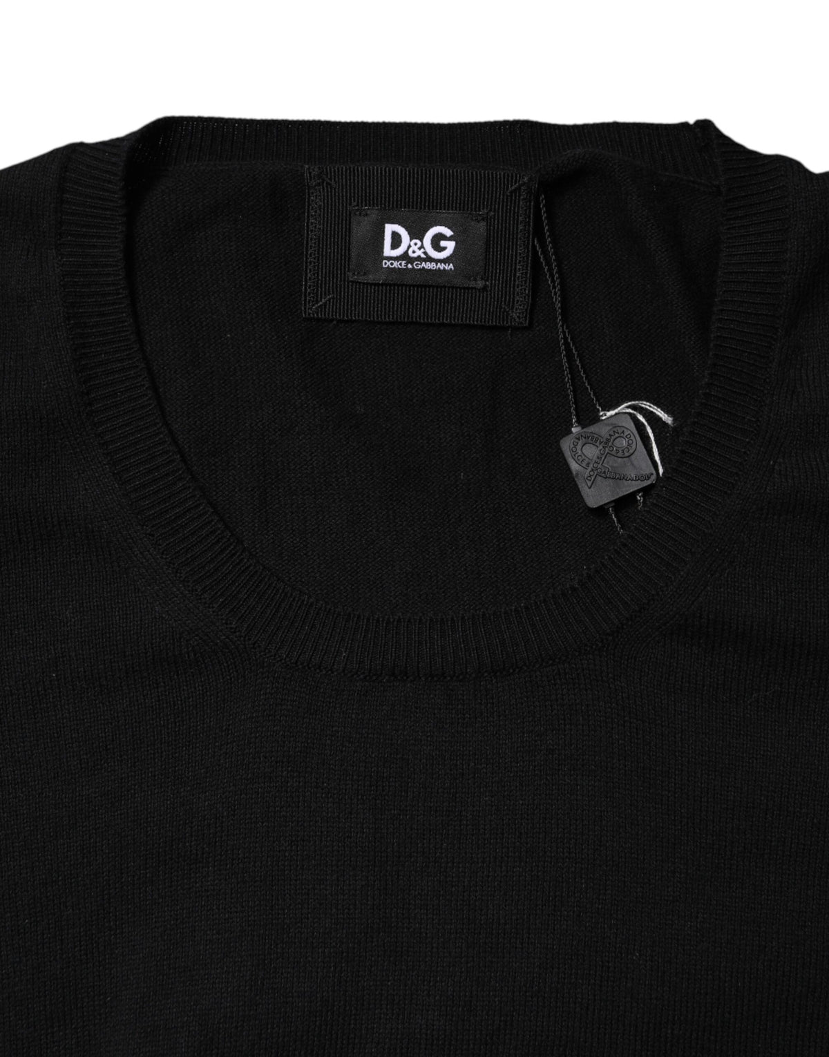 Dolce & Gabbana Black Cotton Round Neck Short Sleeve Women's T-shirt