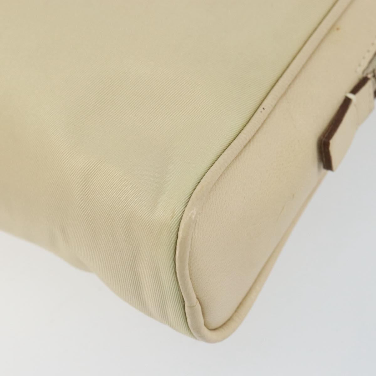Prada Vintage Tessuto Beige Nylon Handbag (Pre-Owned)