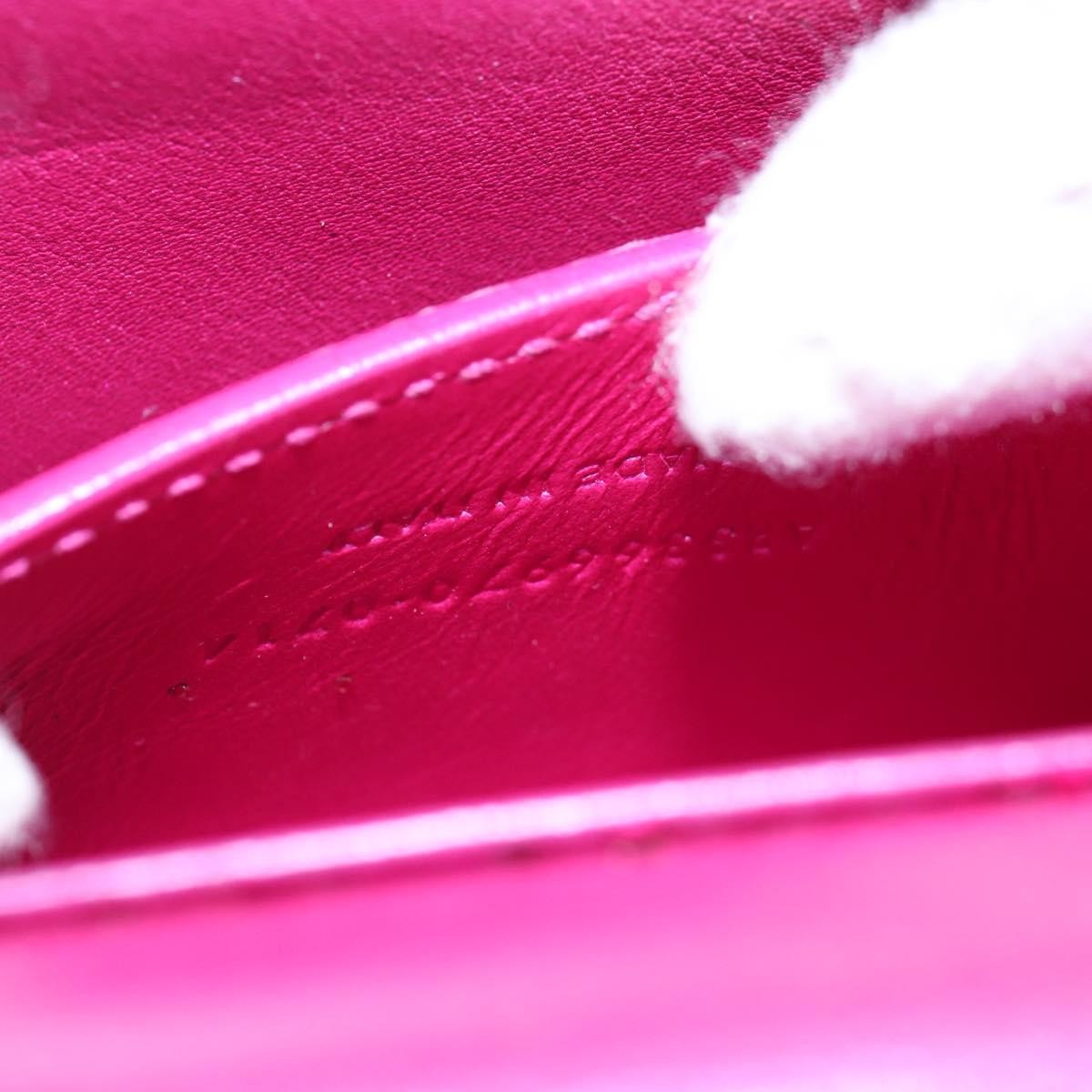Saint Laurent Lulu Bunny Glitter Pink Leather Shoulder Bag Bag (Pre-Owned)