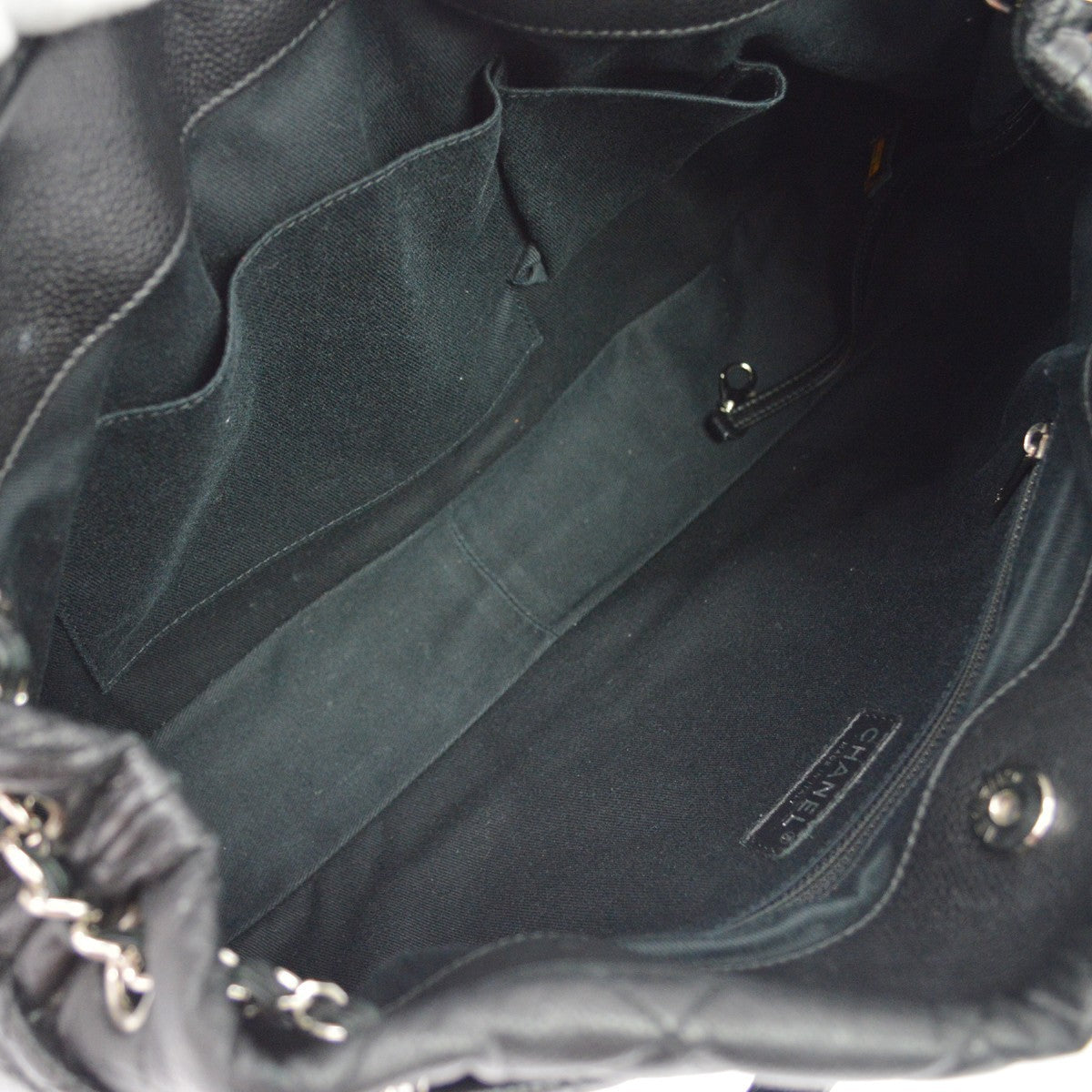 Chanel Timeless Cc Soft Quilted Caviar Black Leather Tote Bag Bag (Pre-Owned)