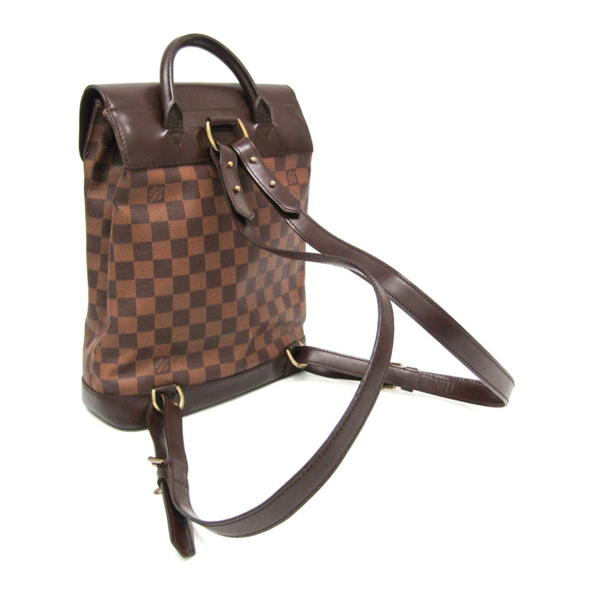 Louis Vuitton Soho Damier Brown Canvas Backpack Bag (Pre-Owned)