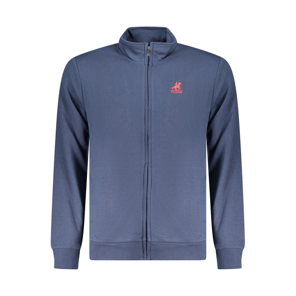 U.S. Grand Polo Blue Cotton Men's Sweater