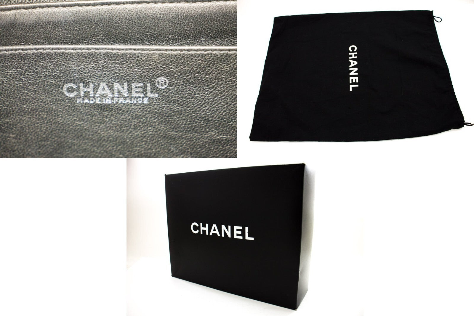 Chanel Vintage Classic Single Flap Quilted Caviar Black Calfskin Shoulder Bag Bag (Pre-Owned)
