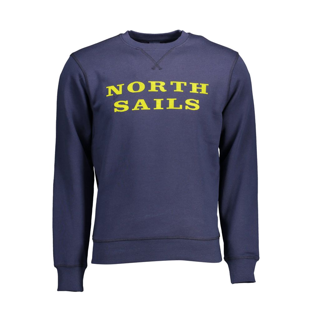 North Sails Blue Cotton Men Men's Sweater