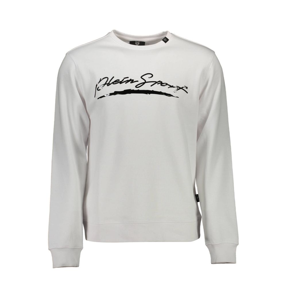 Plein Sport White Cotton Men Men's Sweater