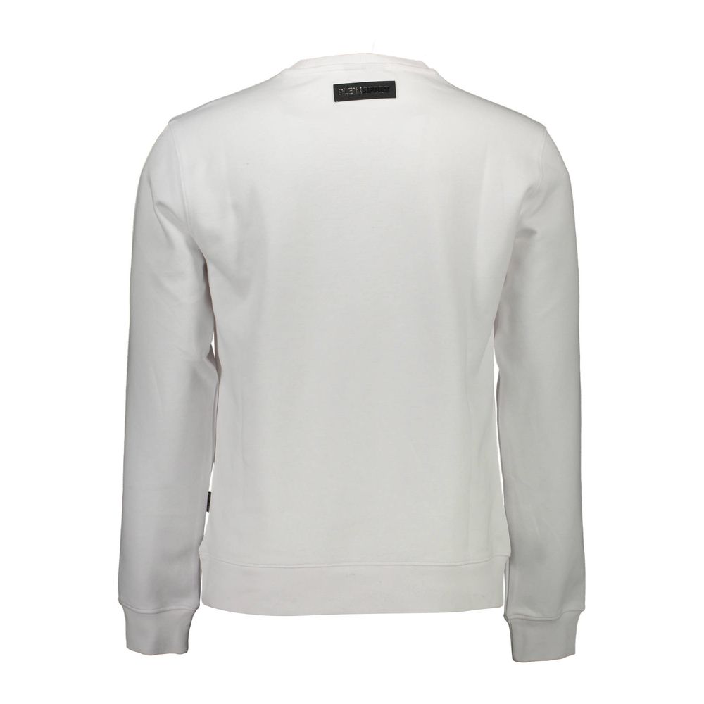 Plein Sport White Cotton Men Men's Sweater