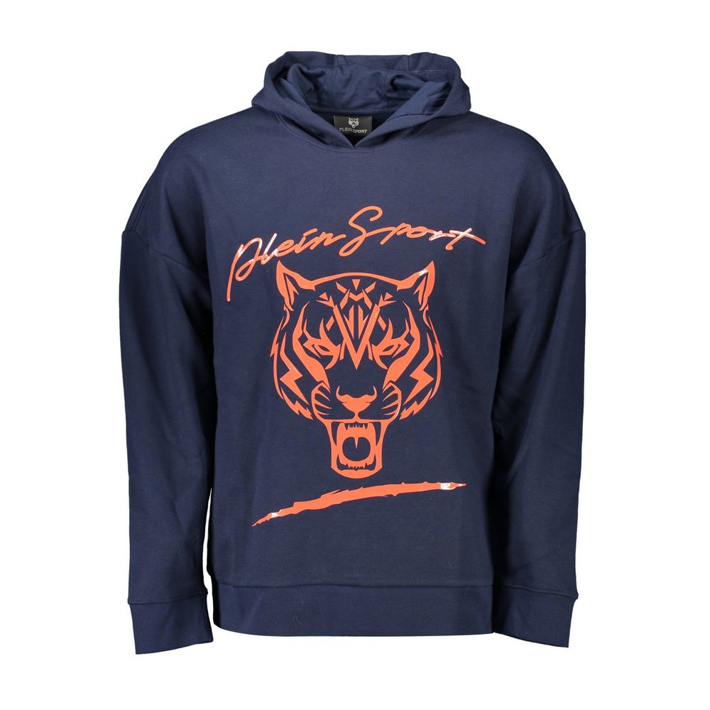 Plein Sport Blue Cotton Men Men's Sweatshirt