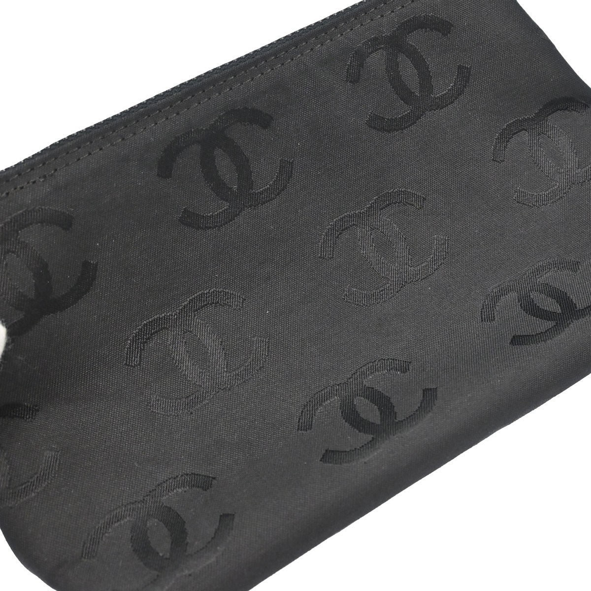 Chanel Vintage Resin Chain Shopping Tote Quilted Caviar Black Leather Tote Bag Bag (Pre-Owned)