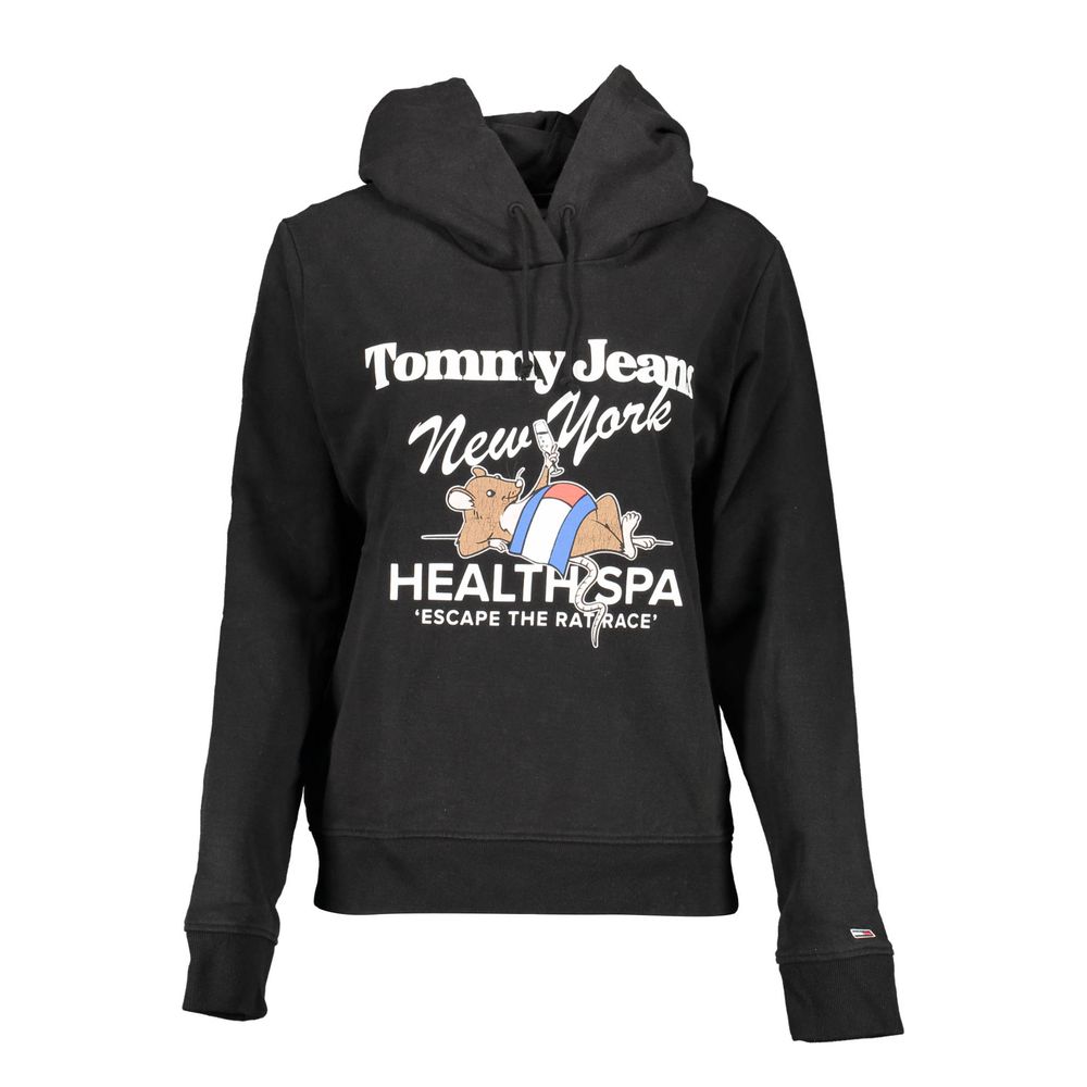 Tommy Hilfiger Black Cotton Women Women's Hoodie