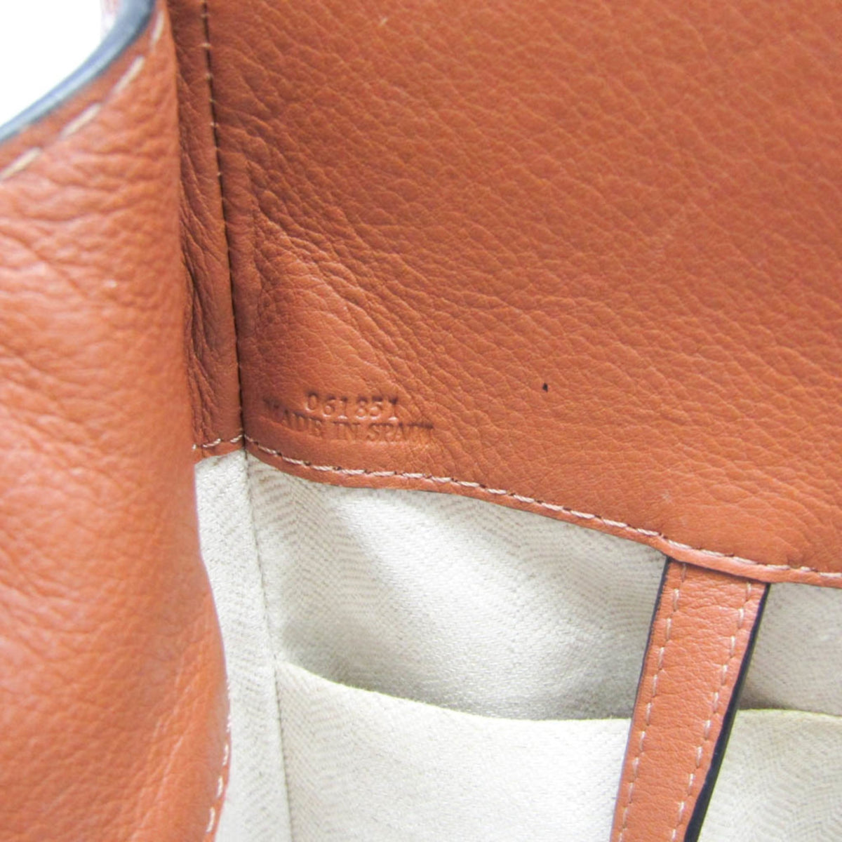 Loewe Hammock Leather And Canvas Brown Leather Handbag (Pre-Owned)