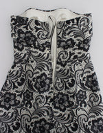 Dolce & Gabbana Elegant Silk Lace Corset Maxi Women's Dress
