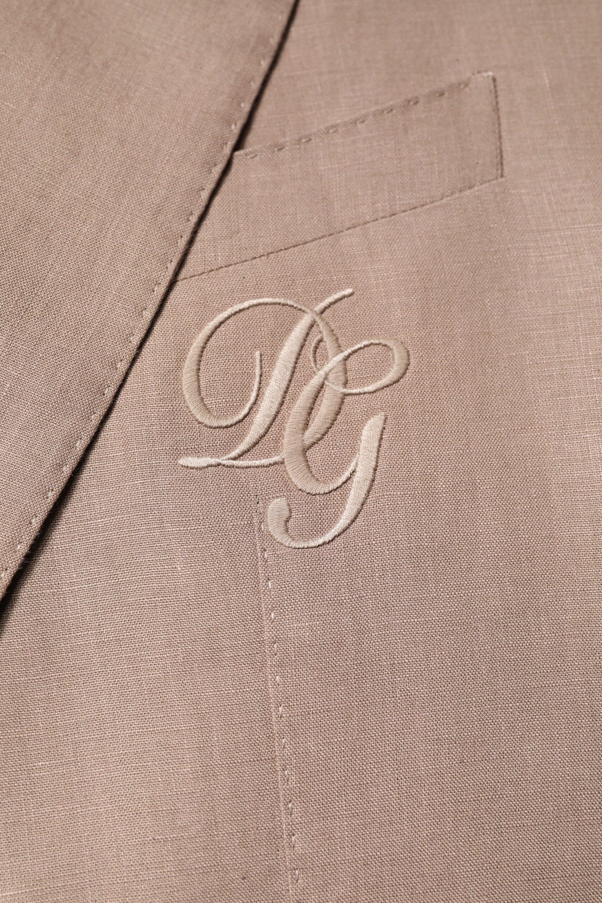 Dolce & Gabbana Beige TAORMINA Single Breasted Coat Men's Blazer