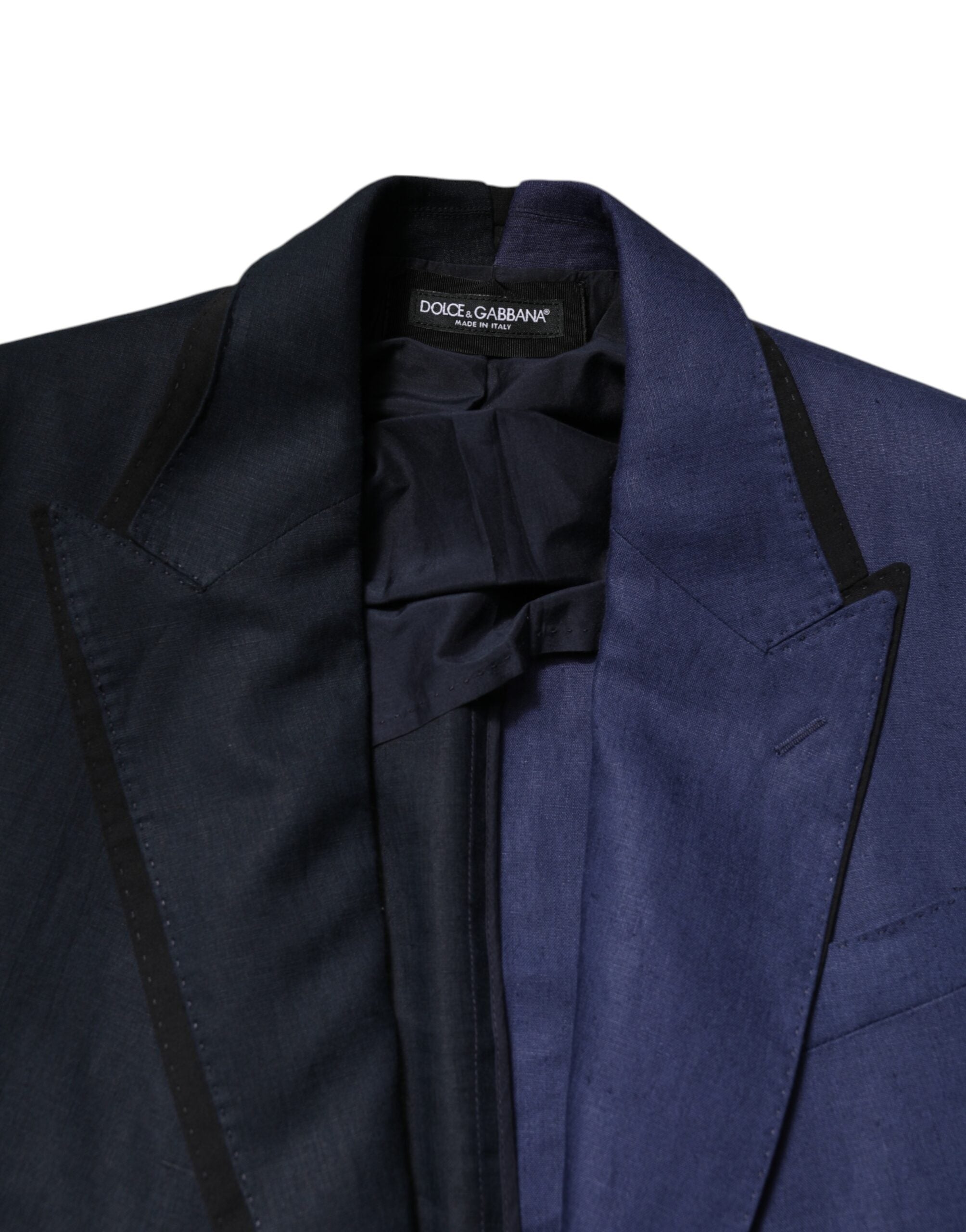 Dolce & Gabbana Navy Blue Double Breasted Suit Coat Men's Blazer
