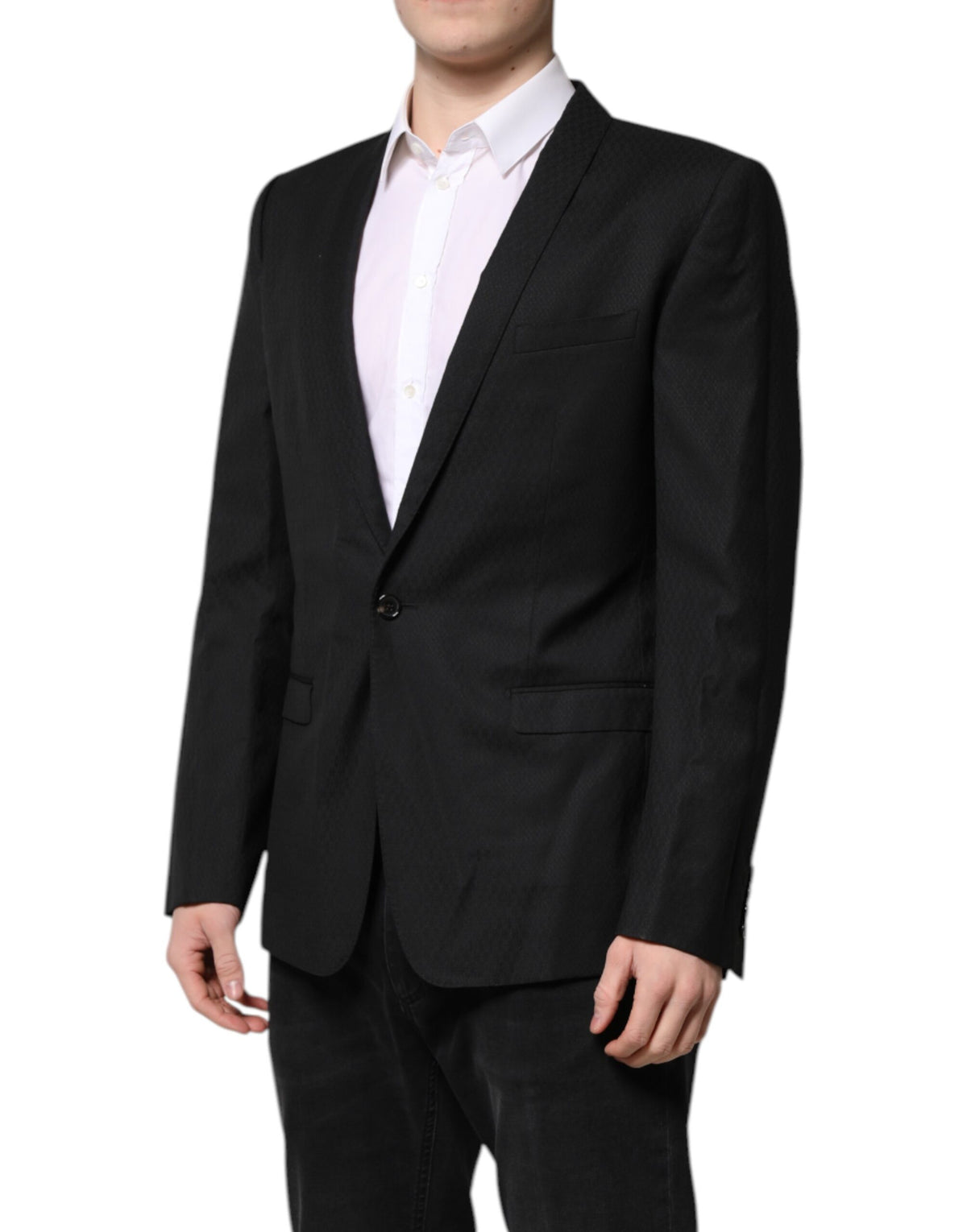 Dolce & Gabbana Black GOLD Single Breasted Suit Coat Men's Blazer