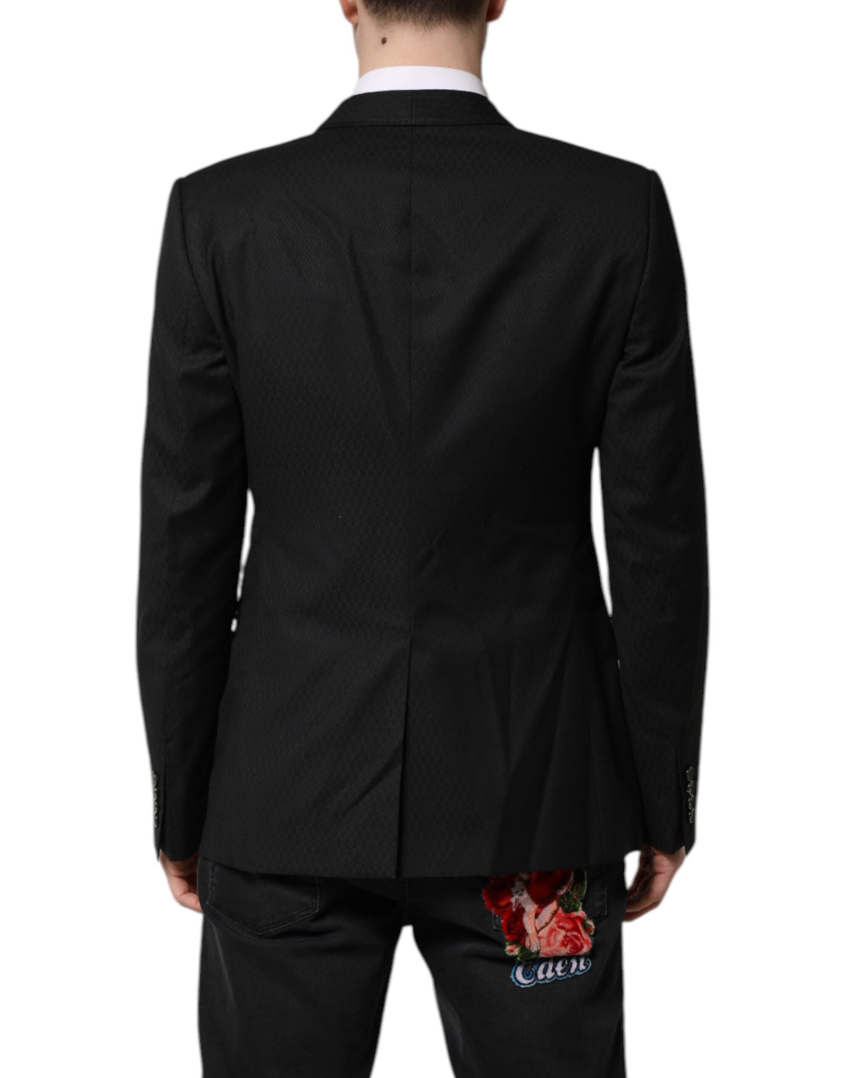 Dolce & Gabbana Black GOLD Single Breasted Suit Coat Men's Blazer