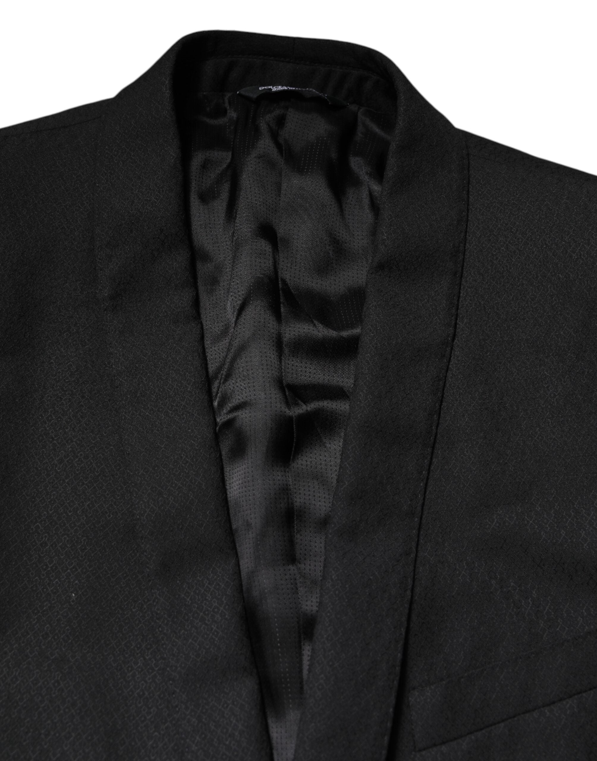 Dolce & Gabbana Black GOLD Single Breasted Suit Coat Men's Blazer