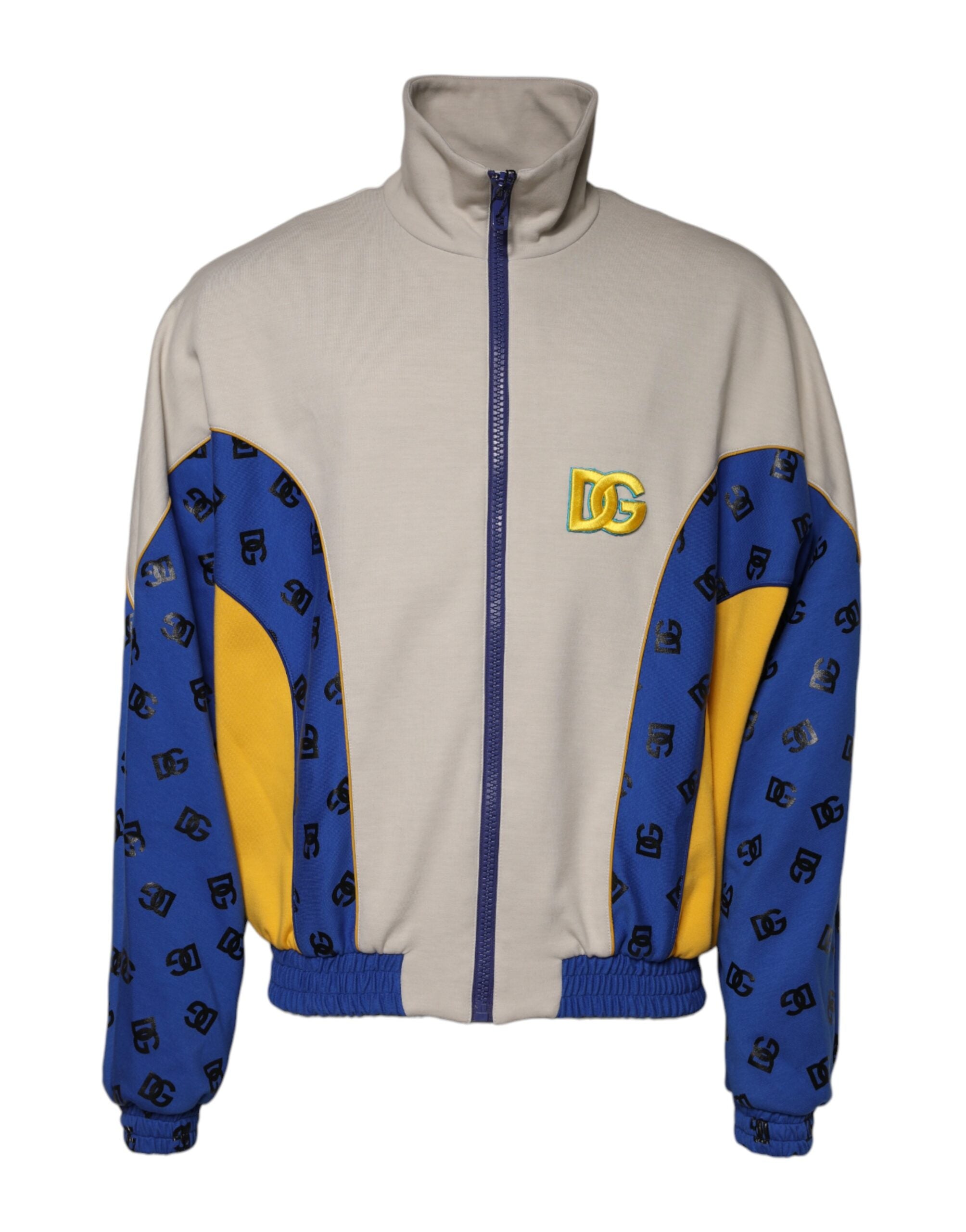 Dolce & Gabbana Multicolor Polyester Full Zip Bomber Men's Jacket