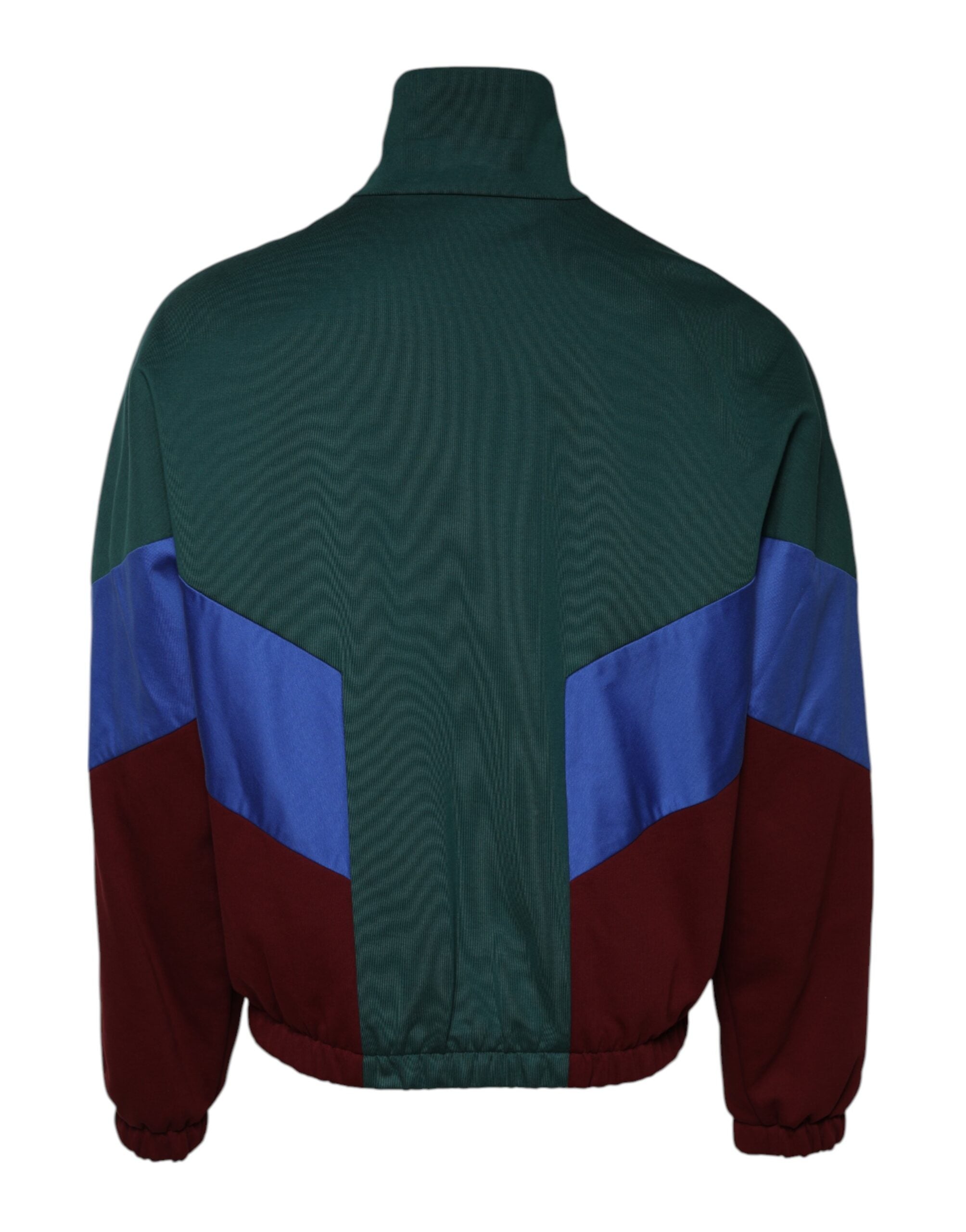 Dolce & Gabbana Multicolor Cotton Logo Full Zip Men's Jacket
