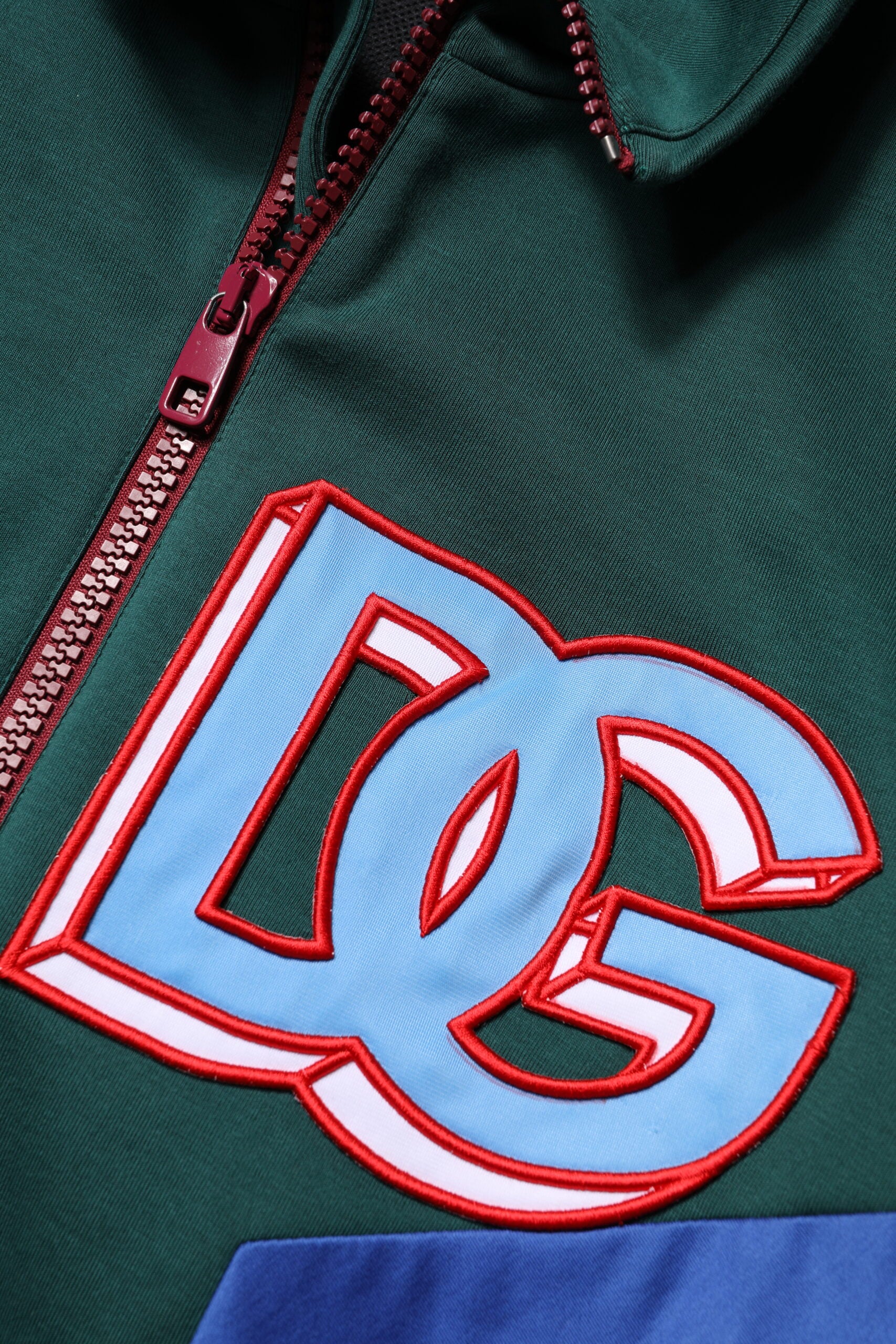 Dolce & Gabbana Multicolor Cotton Logo Full Zip Men's Jacket