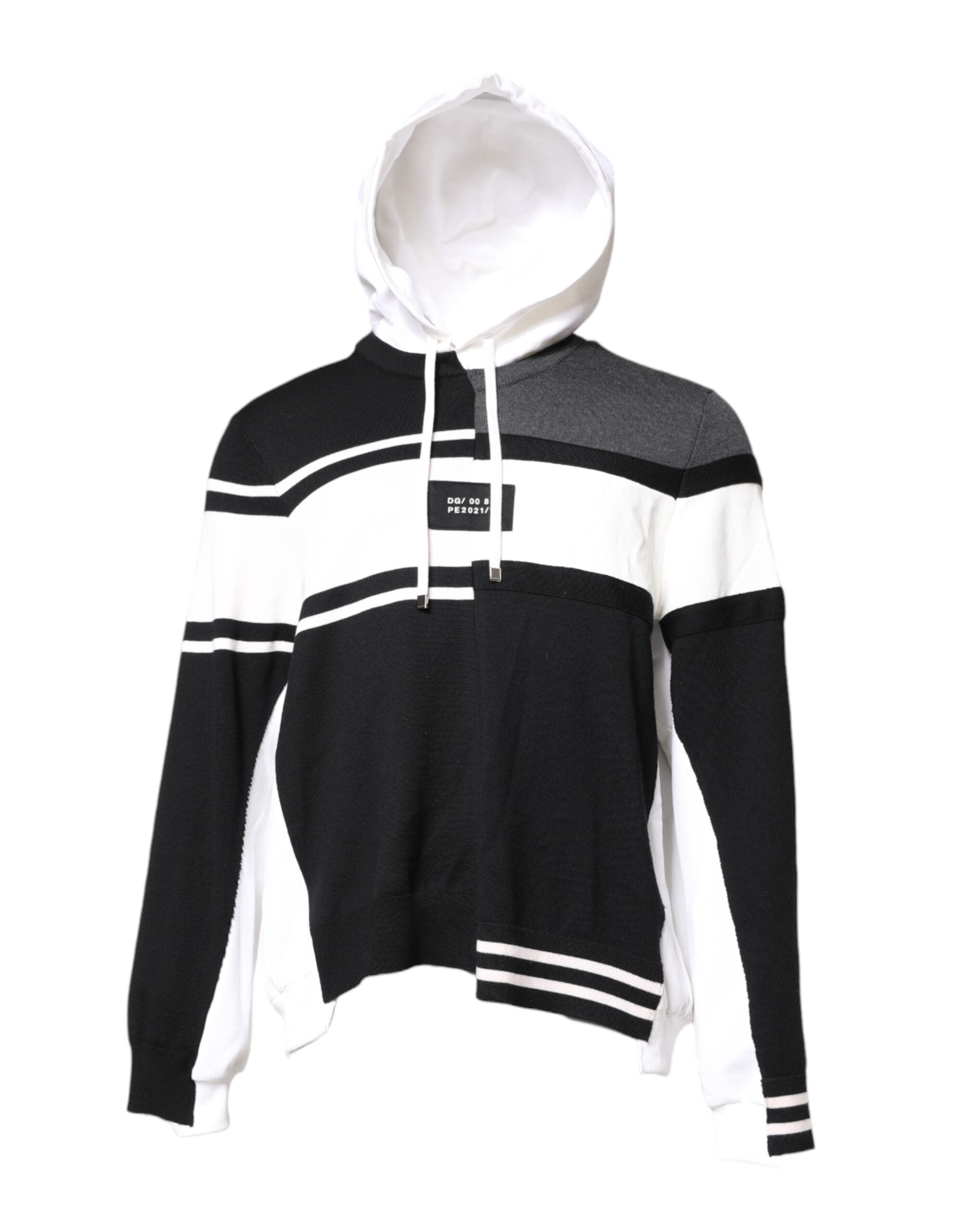 Dolce & Gabbana Multicolor Logo Pullover Hooded Men's Sweater (Pre-Owned)
