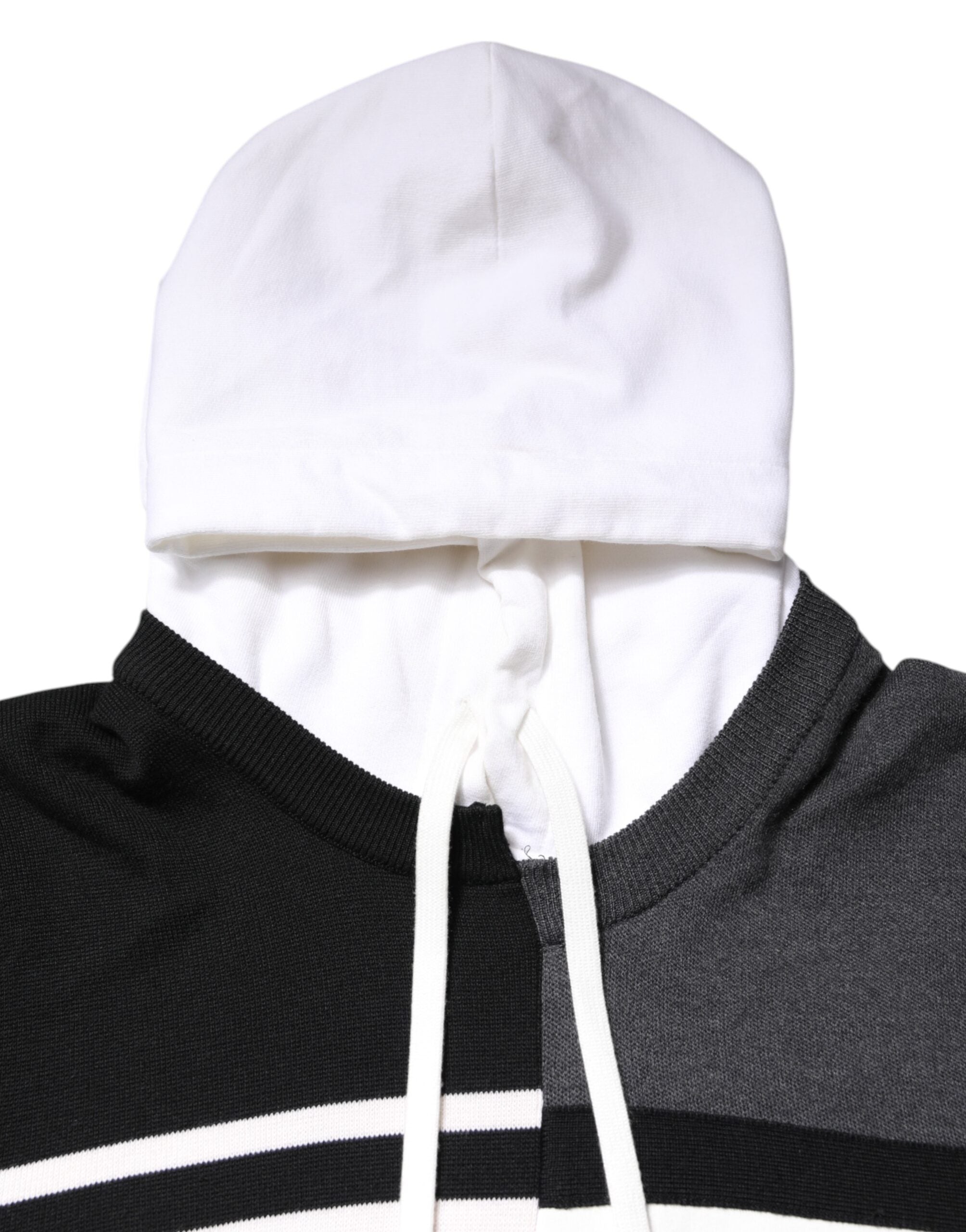 Dolce & Gabbana Multicolor Logo Pullover Hooded Men's Sweater (Pre-Owned)
