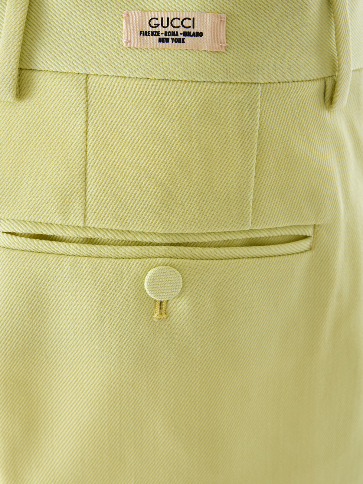 Gucci Lime Yellow Polyester Men's Pants