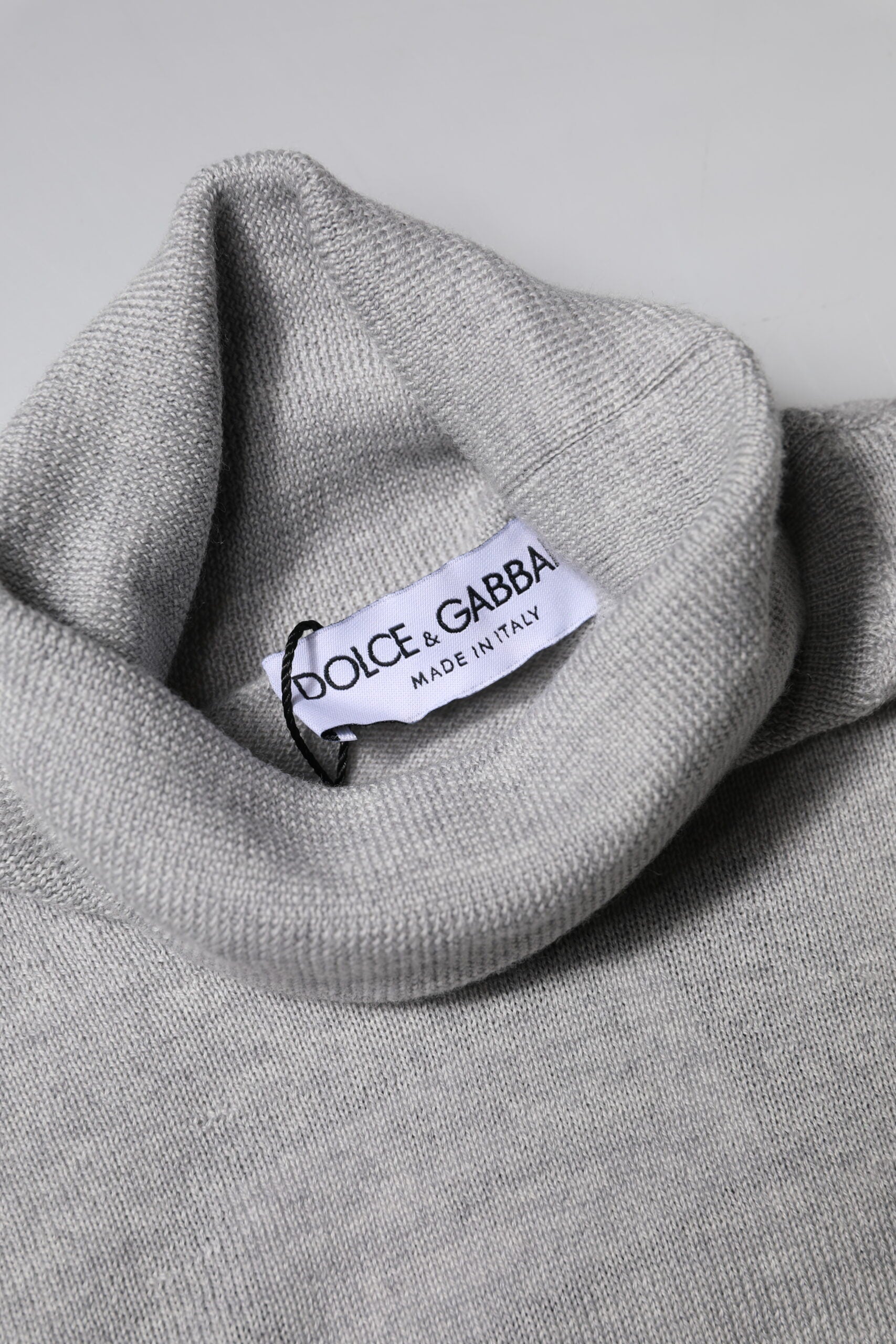 Dolce & Gabbana Gray Wool Knitted Men Pullover Men's Sweater