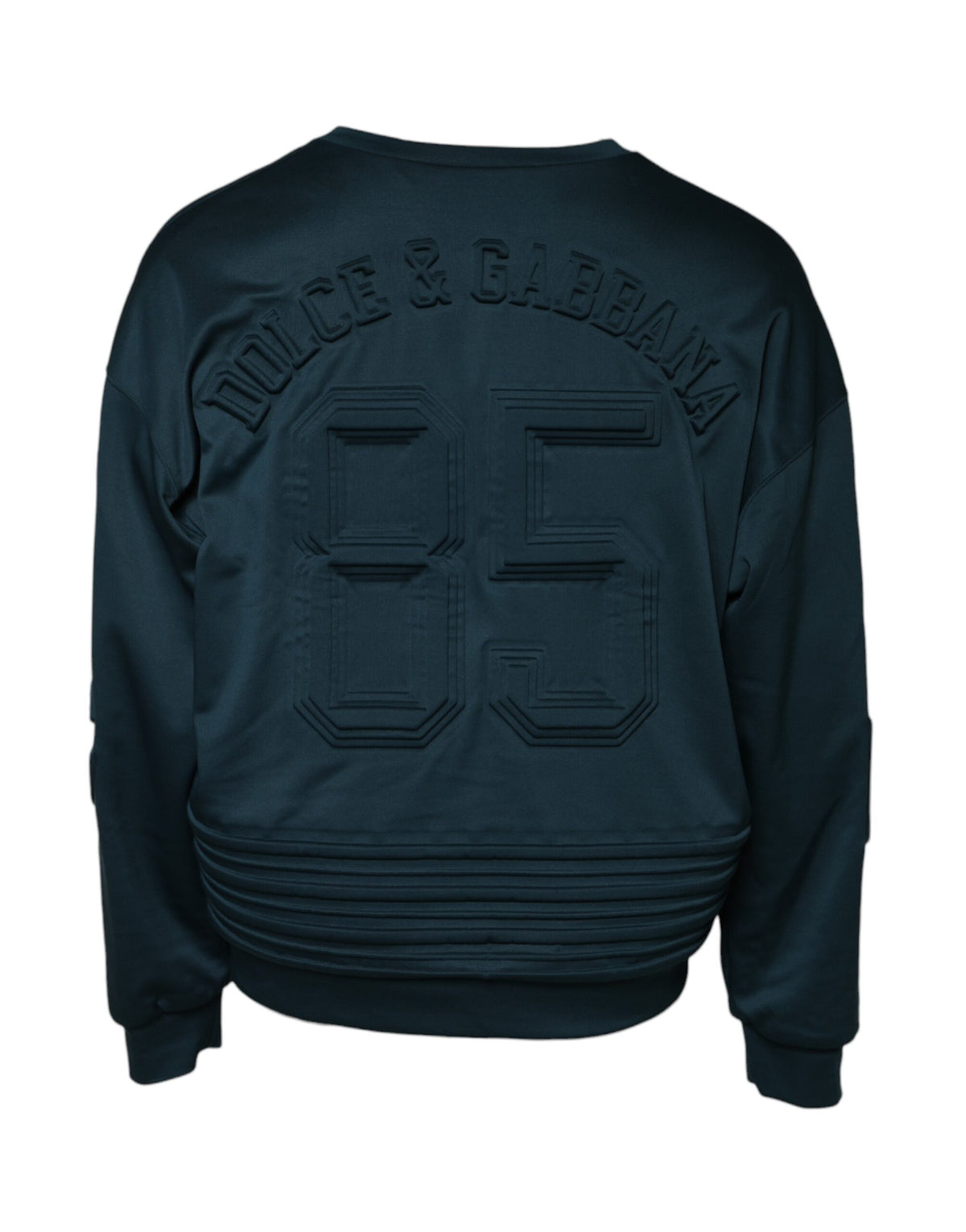Dolce & Gabbana Dark Green Embossed Logo Pullover Men's Sweater (Pre-Owned)