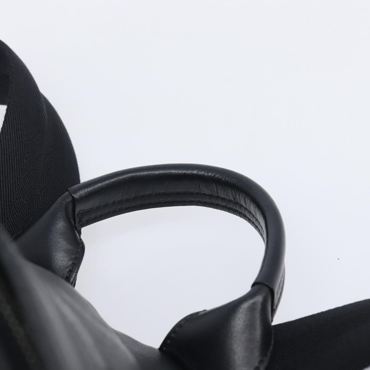Fendi Monster Nylon With Leather Black Leather Backpack Bag (Pre-Owned)