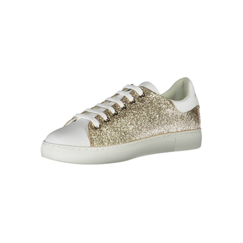 Emporio Armani Gold Polyester Women Women's Sneaker