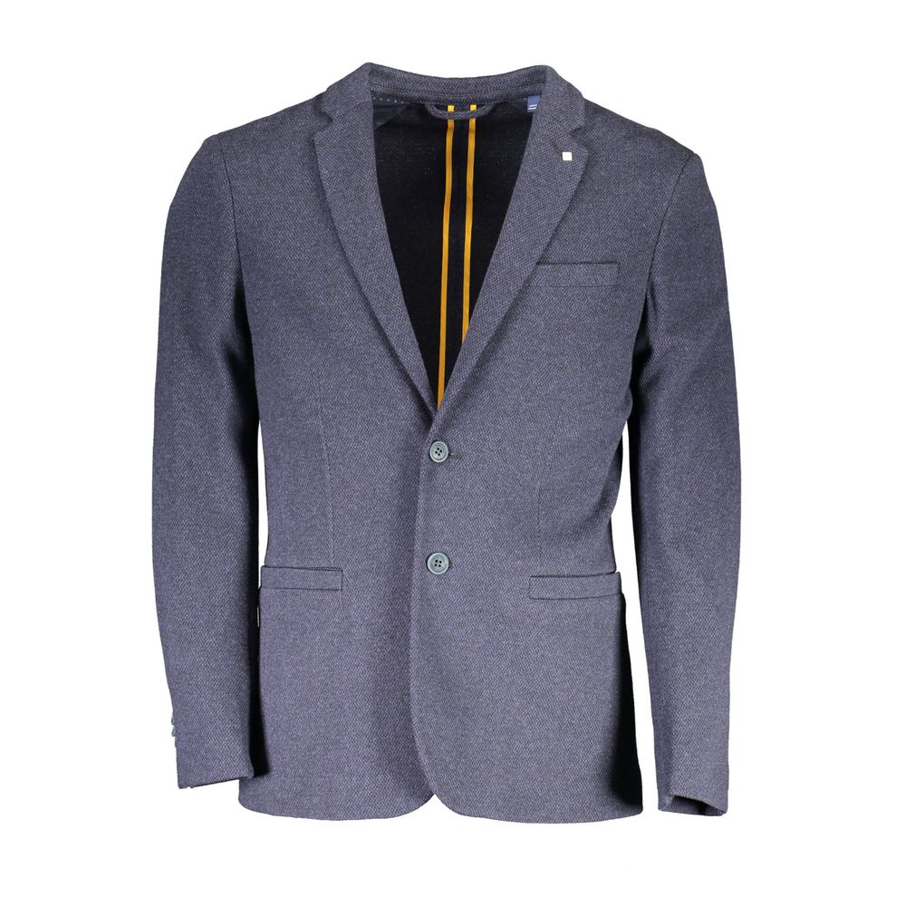 Gant Blue Cotton Blazer Men's Jacket