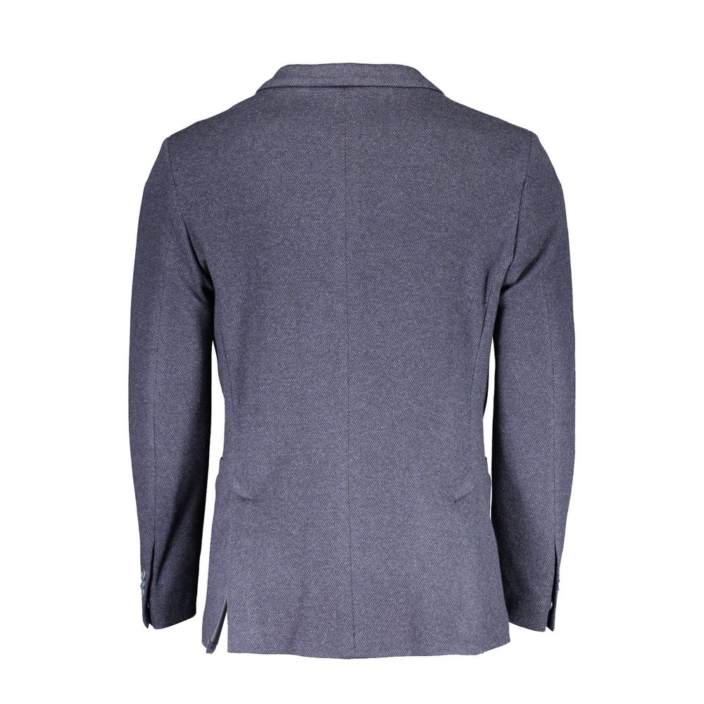 Gant Blue Cotton Blazer Men's Jacket