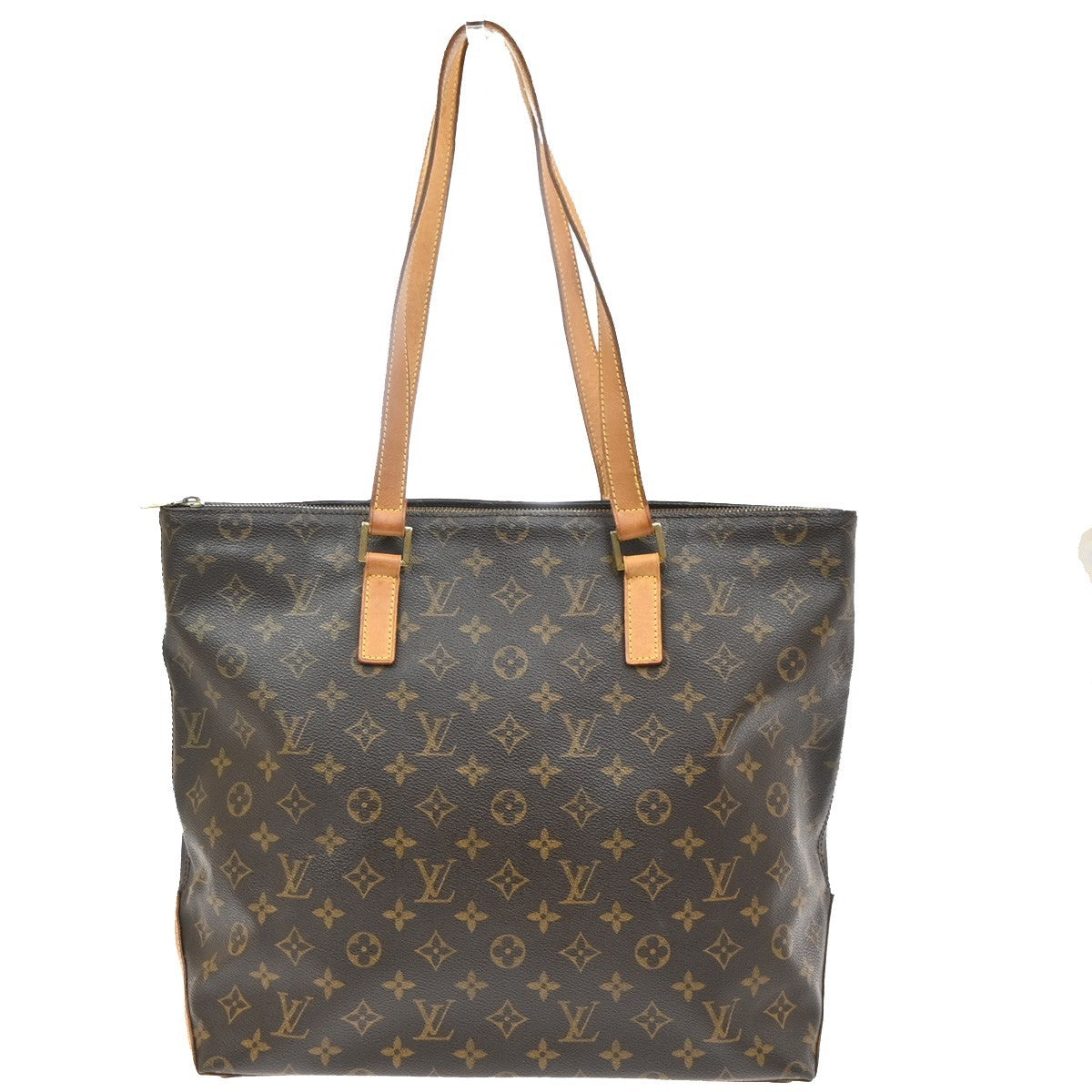 Louis Vuitton Cabas Mezzo Monogram Canvas Brown Canvas Tote Bag Bag (Pre-Owned)