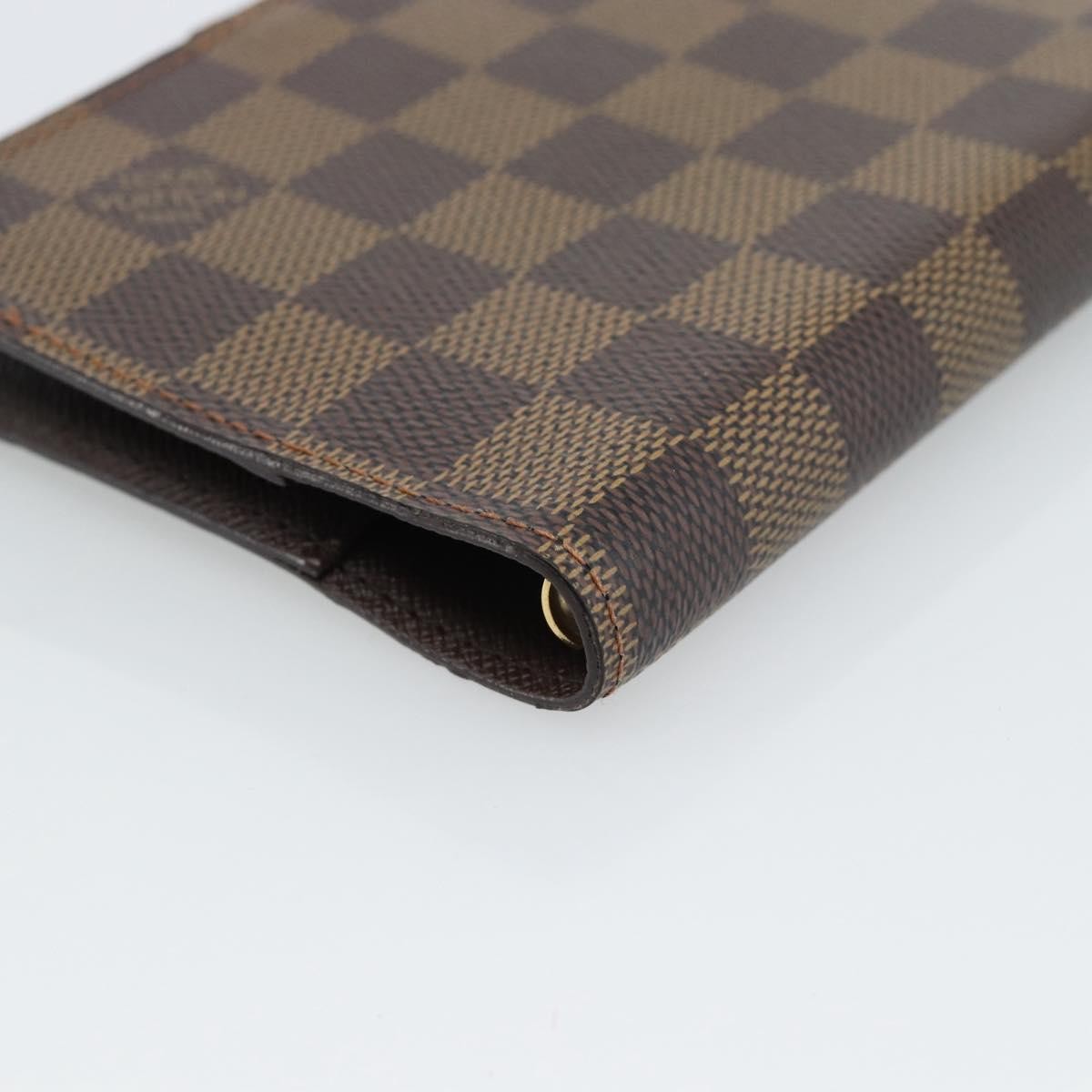 Louis Vuitton Ring Agenda Cover Damier Brown Canvas Briefcase Bag (Pre-Owned)