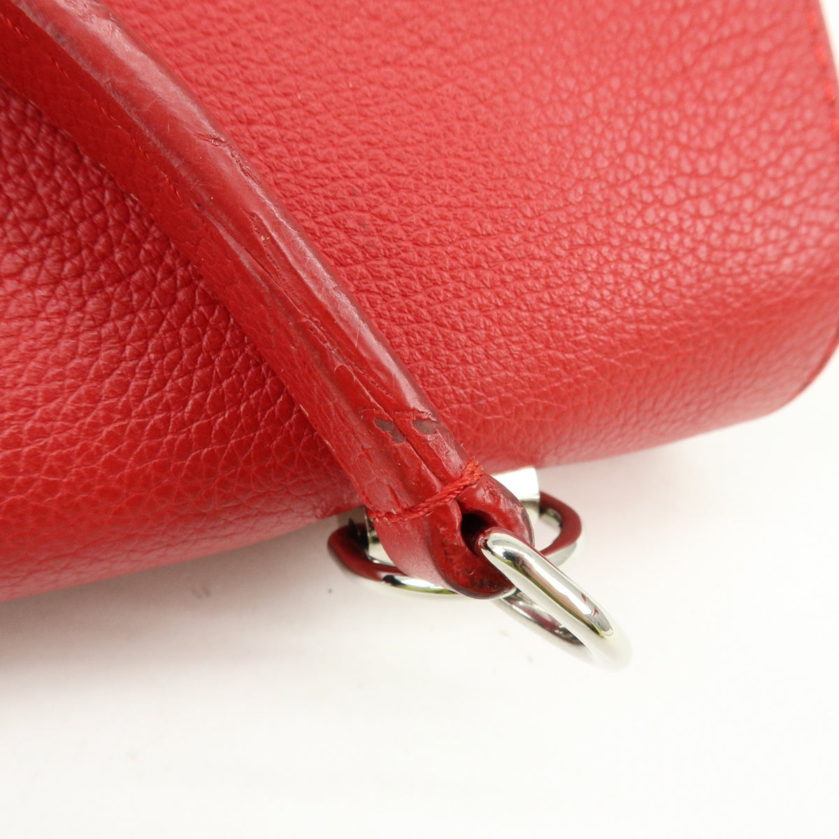 Louis Vuitton Lockme Ii Leather Red Leather Shoulder Bag Bag (Pre-Owned)