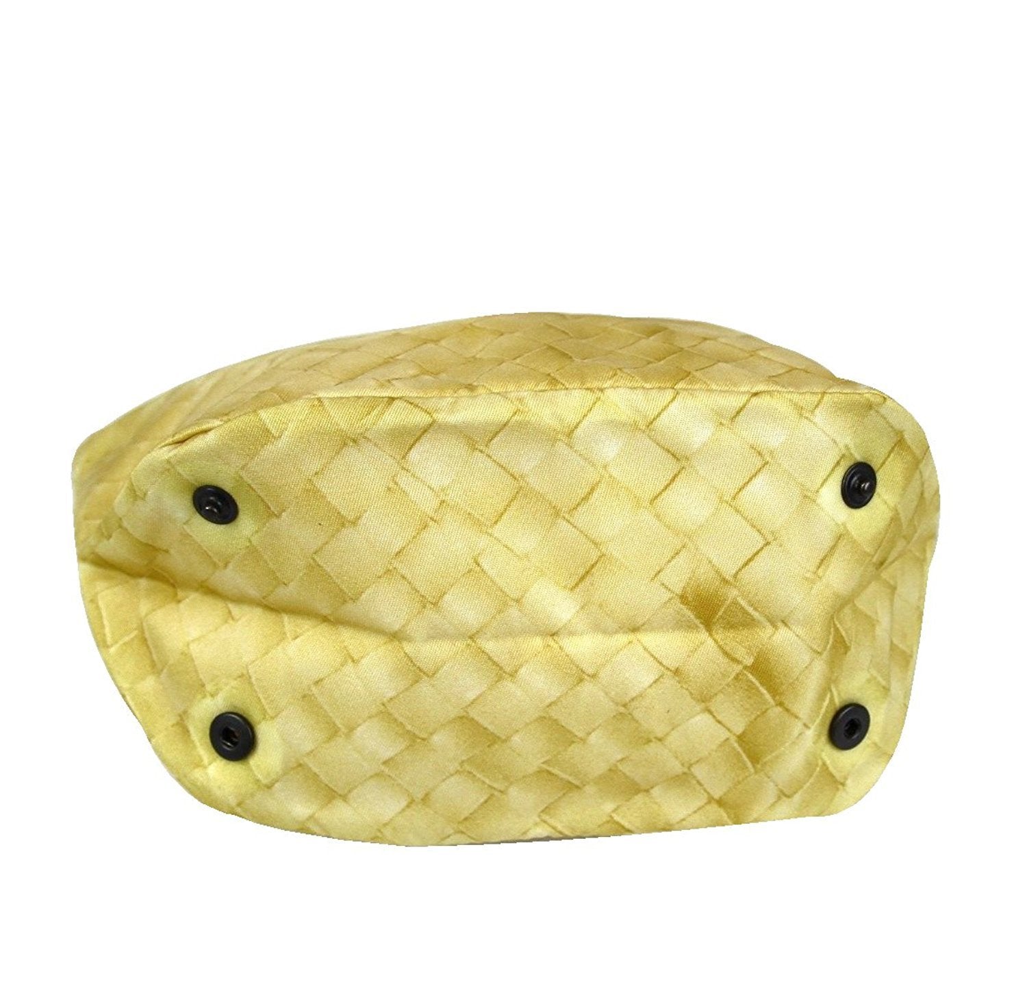 Bottega Veneta Women's Yellow Nylon Intrecciolusion Cosmetic Bag 301183 9441