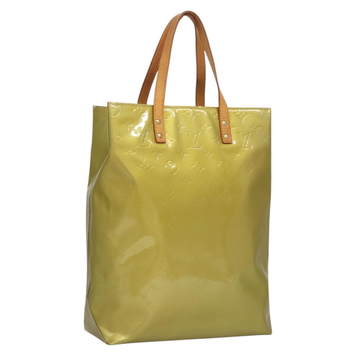 Louis Vuitton Reade Monogram Vernis Yellow Patent_Leather Tote Bag Bag (Pre-Owned)