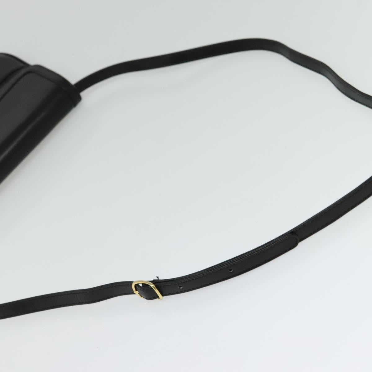 Bally Vintage Leather Black Leather Shoulder Bag Bag (Pre-Owned)