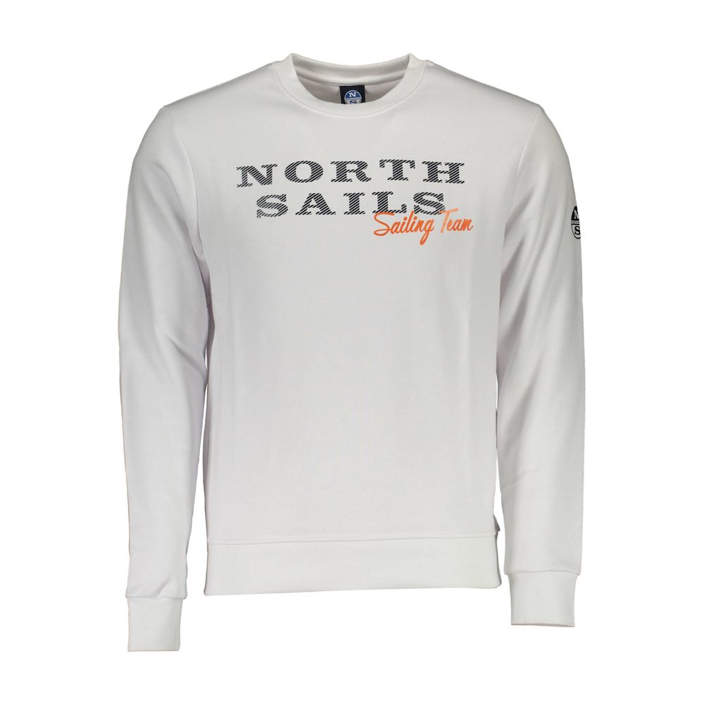 North Sails White Cotton Men Men's Sweatshirt