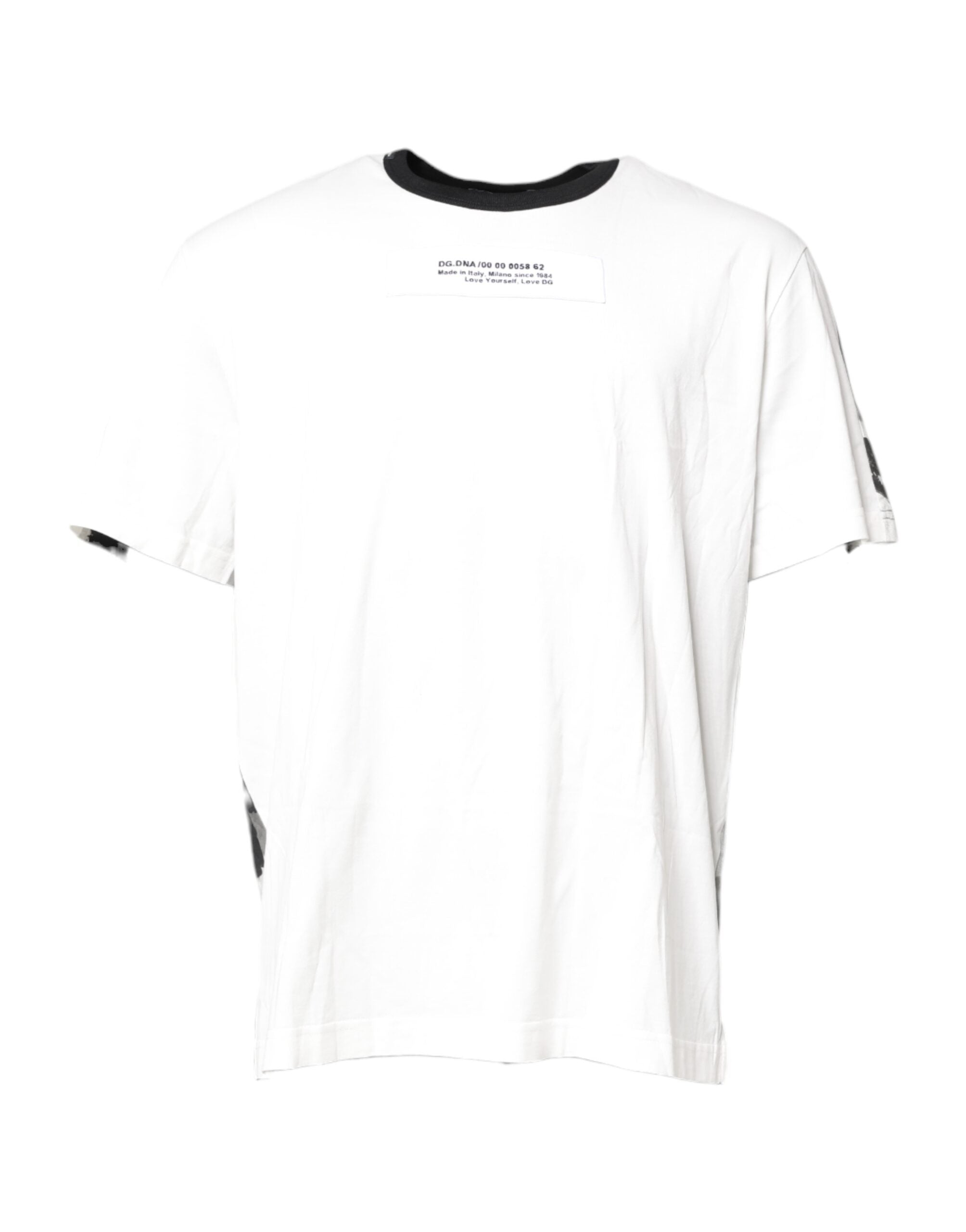 Dolce & Gabbana Multicolor Camouflage Crew Neck Men's T-shirt
